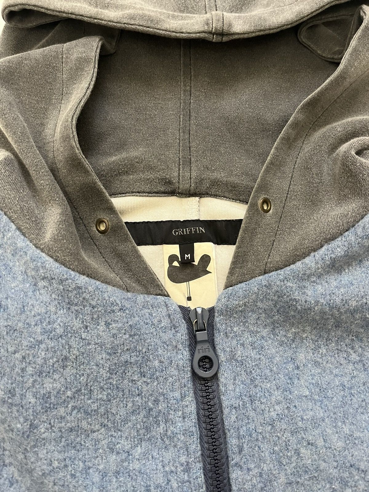 Griffin Griffin mid 1990s hybrid wool-cotton hoodie Size US M / EU 48-50 / 2 - 4 Thumbnail