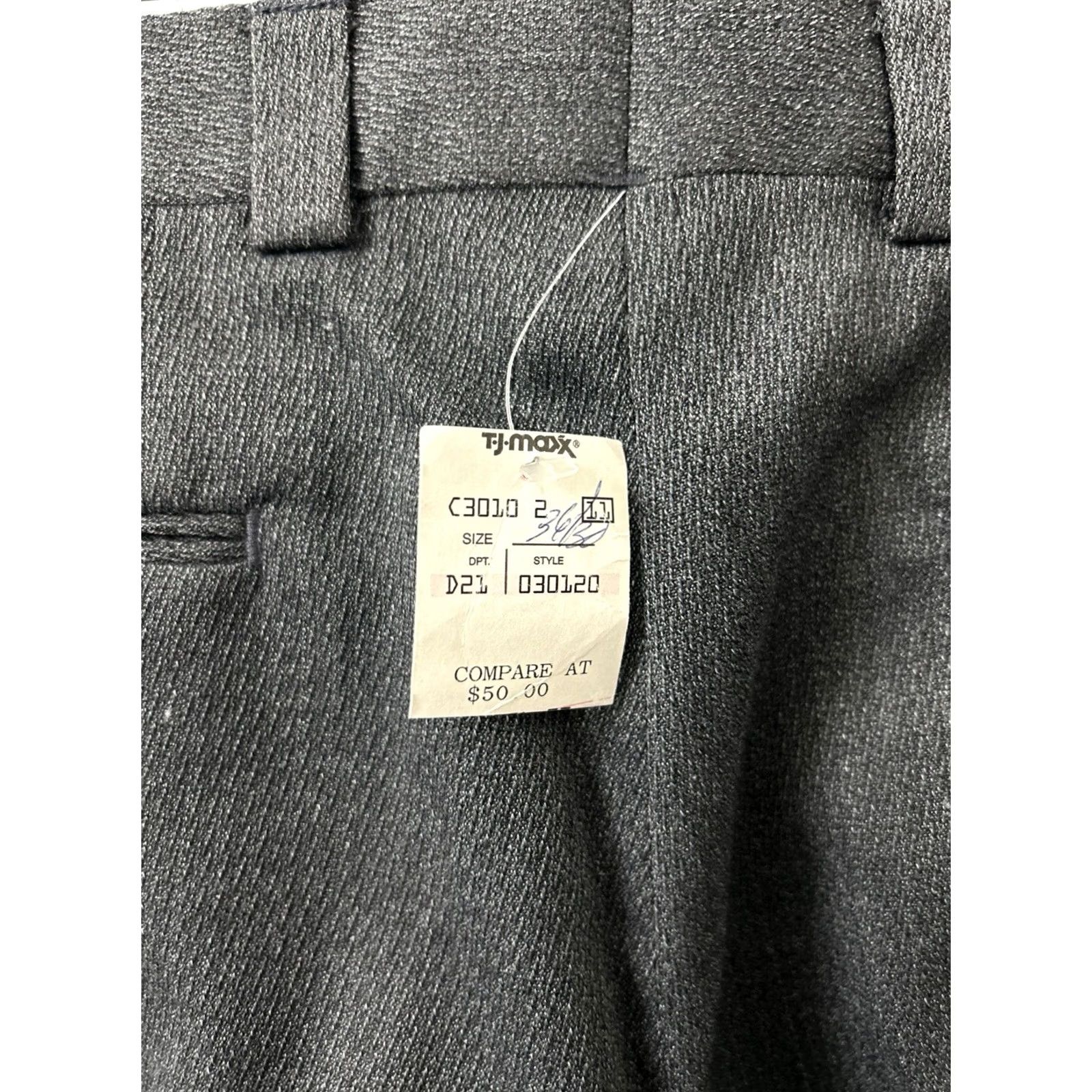 Perry Ellis Perry Ellis Portfolio Dress Pants Mens 36x30 Gray Wool Blend Pleated Cuffed NWT Shirt Pants? Size US 36 / EU 52 - 7 Thumbnail