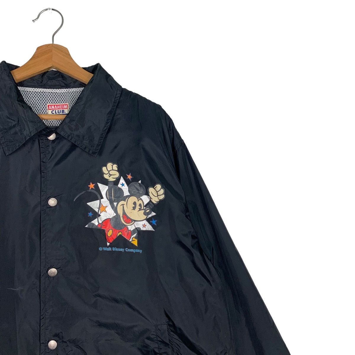 Disney MICKEY MOUSE Graphic Big Logo Coach Jacket #0200-C10 Size US M / EU 48-50 / 2 - 8 Thumbnail
