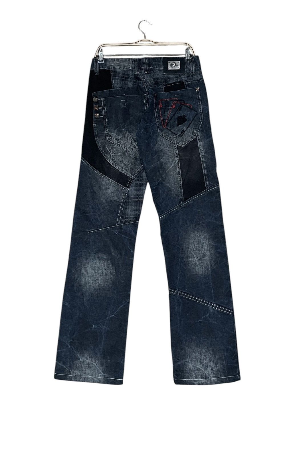 Le Grande Bleu (L.G.B.) Vintage Japanese Brand K&M Jeans 2000s Size US 30 / EU 46 - 2 Thumbnail