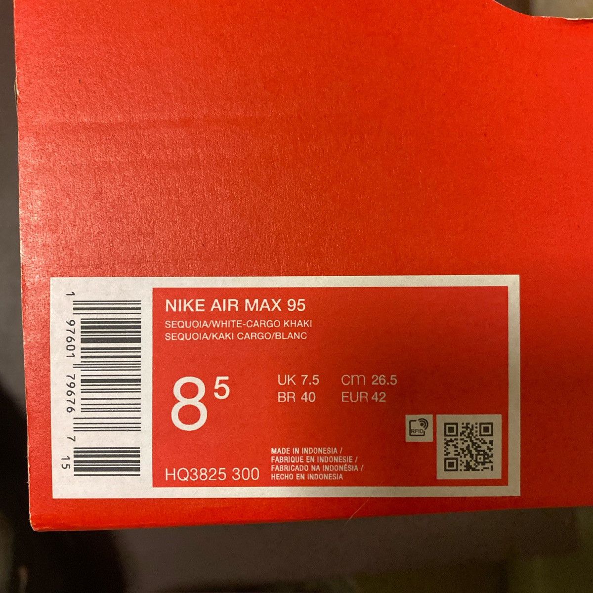 Nike Nike Air Max 95 Sequoia NEGOTIABLE Size US 8.5 / EU 41-42 - 7 Thumbnail