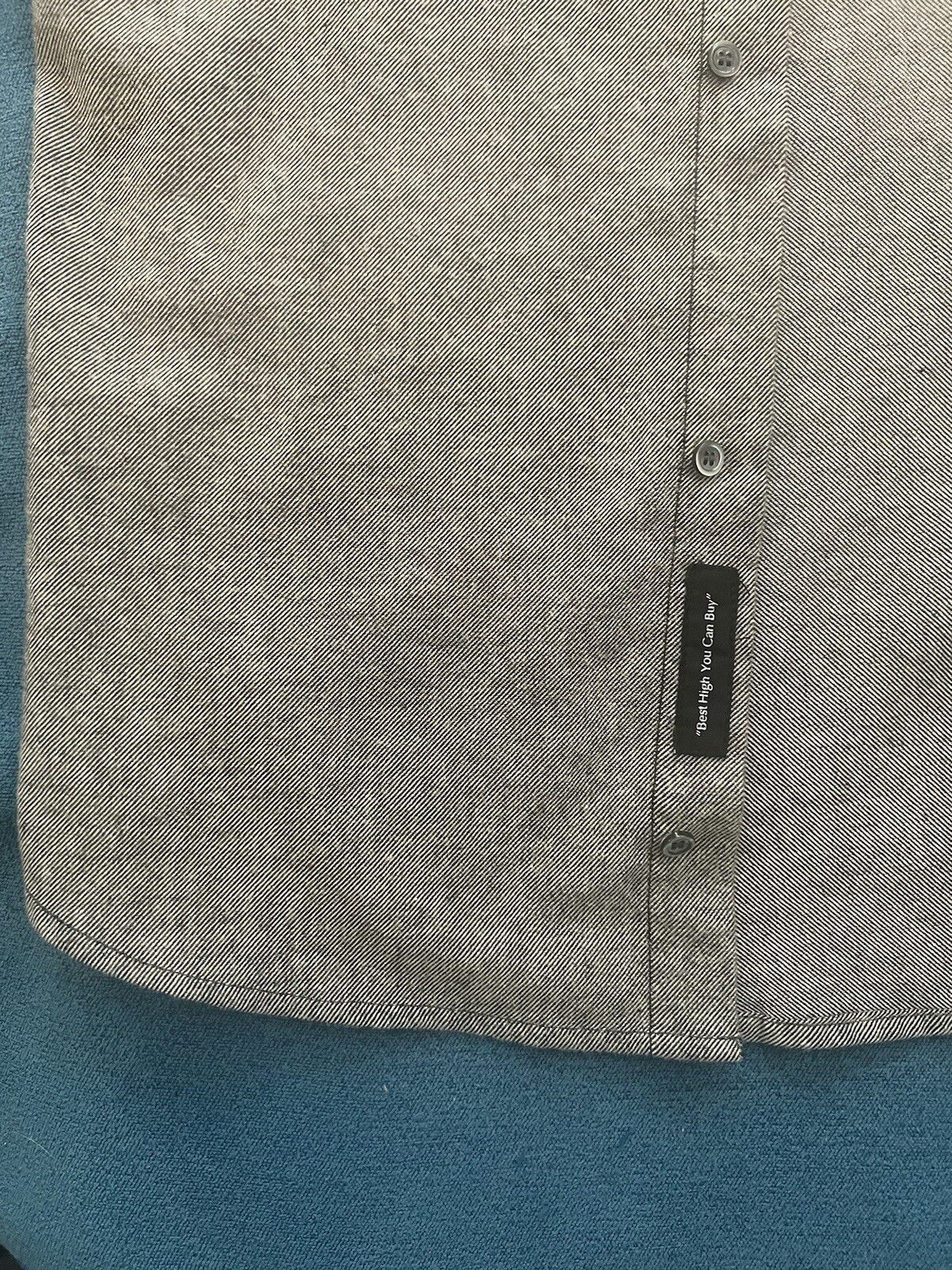 Alexander Wang 2016 Dollar Sign Embroidered Grey Shirt Size 48 NWT Size US M / EU 48-50 / 2 - 5 Thumbnail