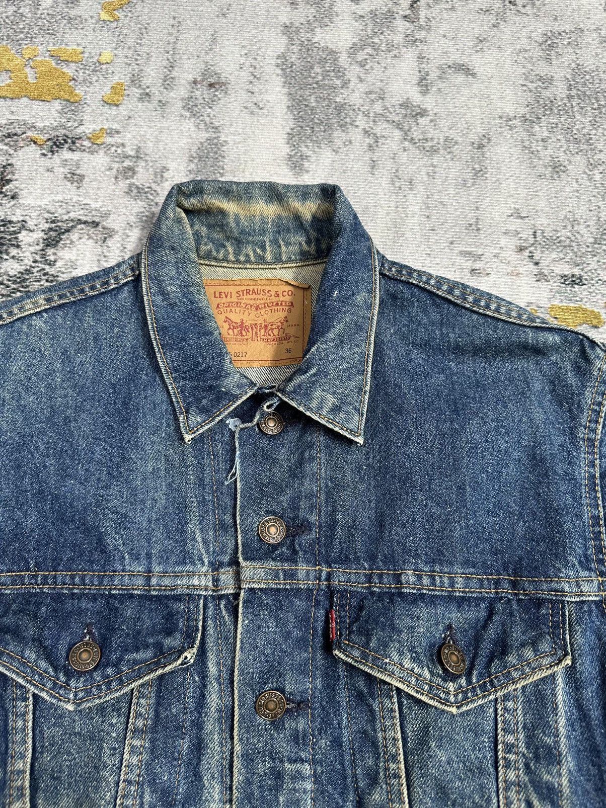 Levi's Vintage Clothing Vintage Levis Denim Trucker Jacket – Made In USA 70s Style Size US S / EU 44-46 / 1 - 3 Thumbnail