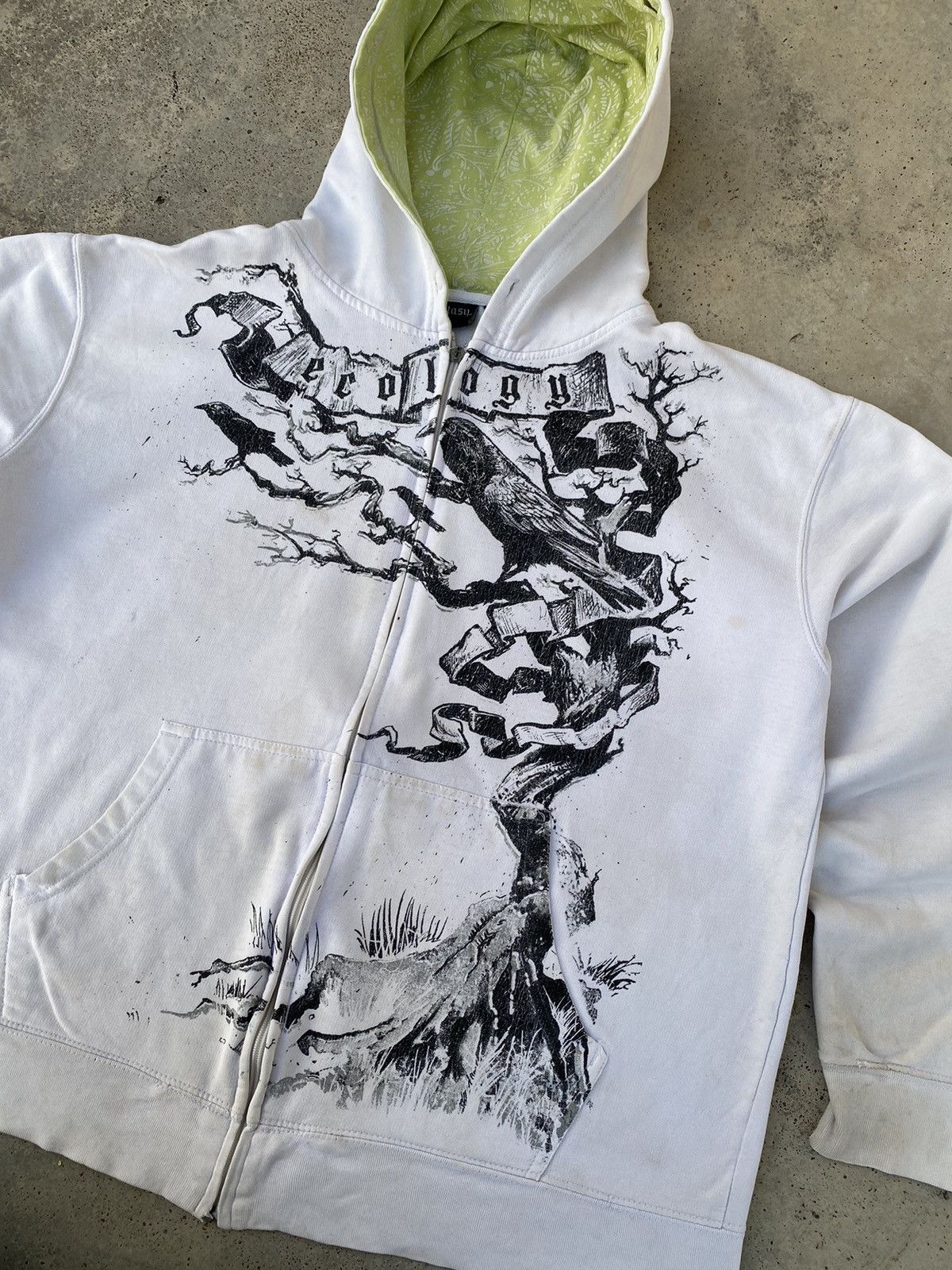 If Six Was Nine Distressed Japanese Gothic Poem Zipper Hoodie Size US L / EU 52-54 / 3 - 3 Thumbnail