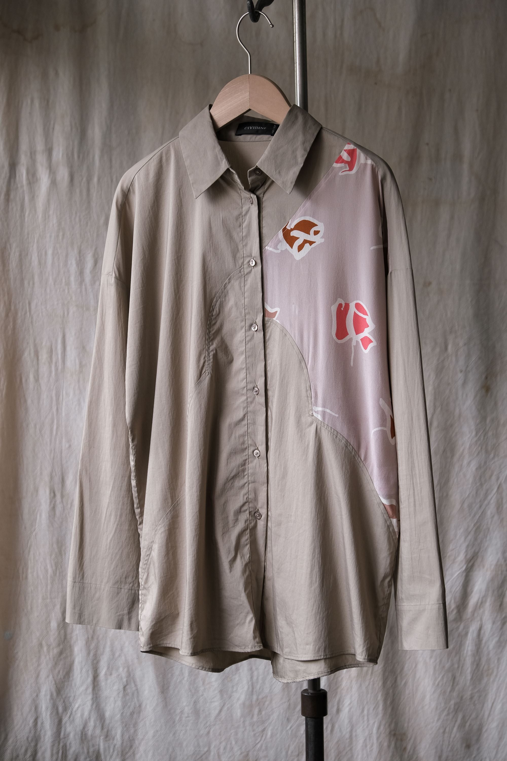 Designer CIVIDINI Stitch Panel Shirt Size M / US 6-8 / IT 42-44 - 1 Thumbnail
