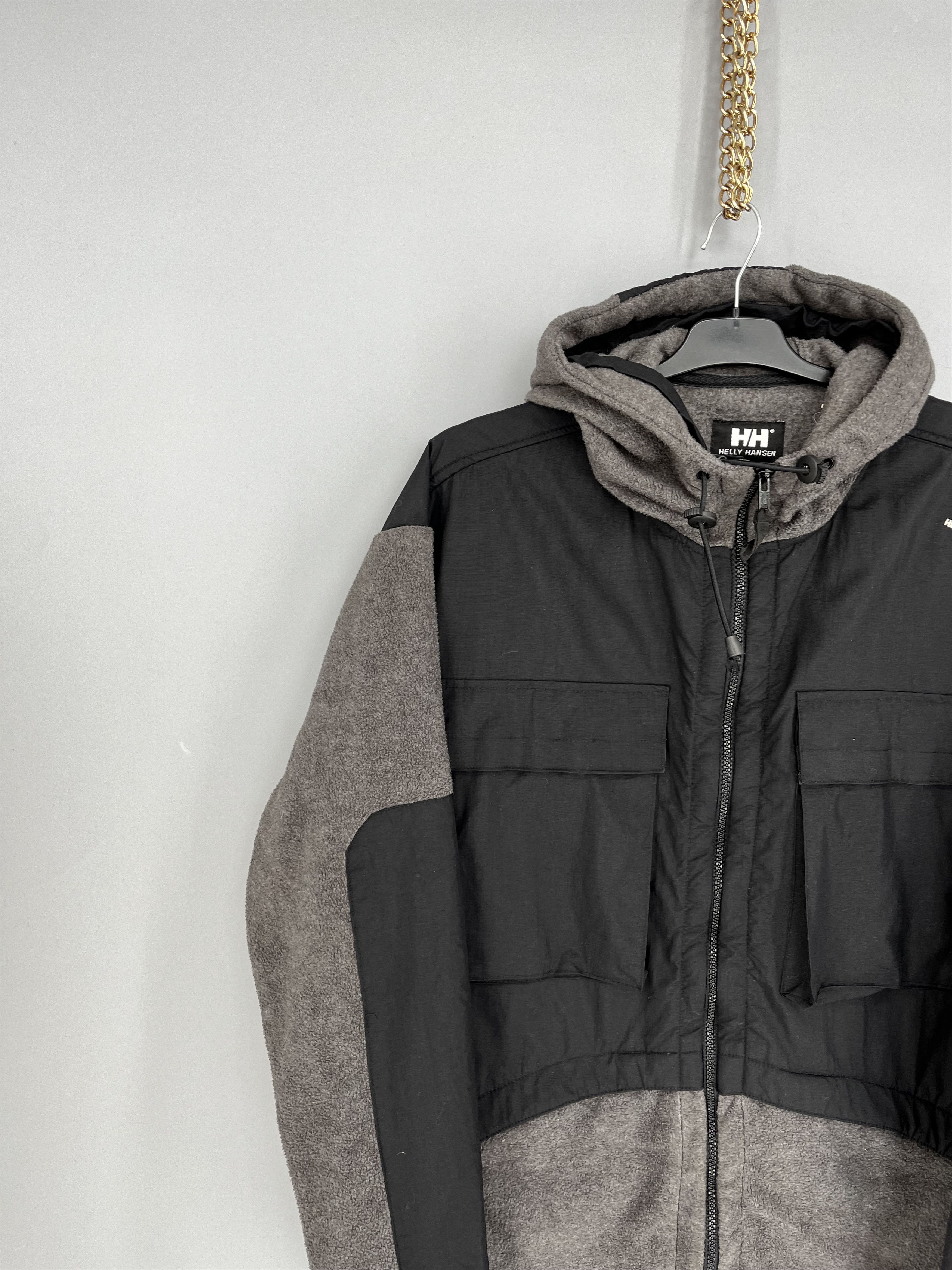 Helly Hansen Vinatge Helly Hansen Drill Fleece Full Zip Hooded Jacket Size US XL / EU 56 / 4 - 4 Thumbnail