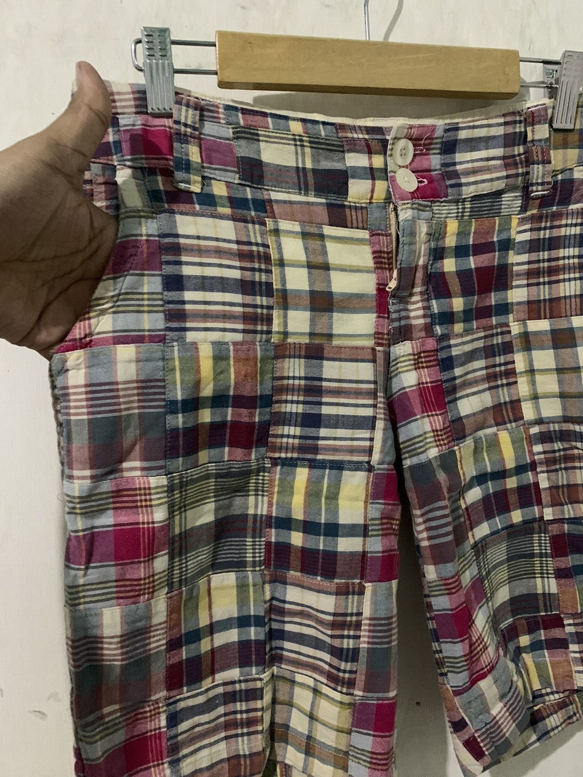 Japanese Brand × Vintage Japanese patchwork shorts Size US 26 / EU 42 - 4 Thumbnail