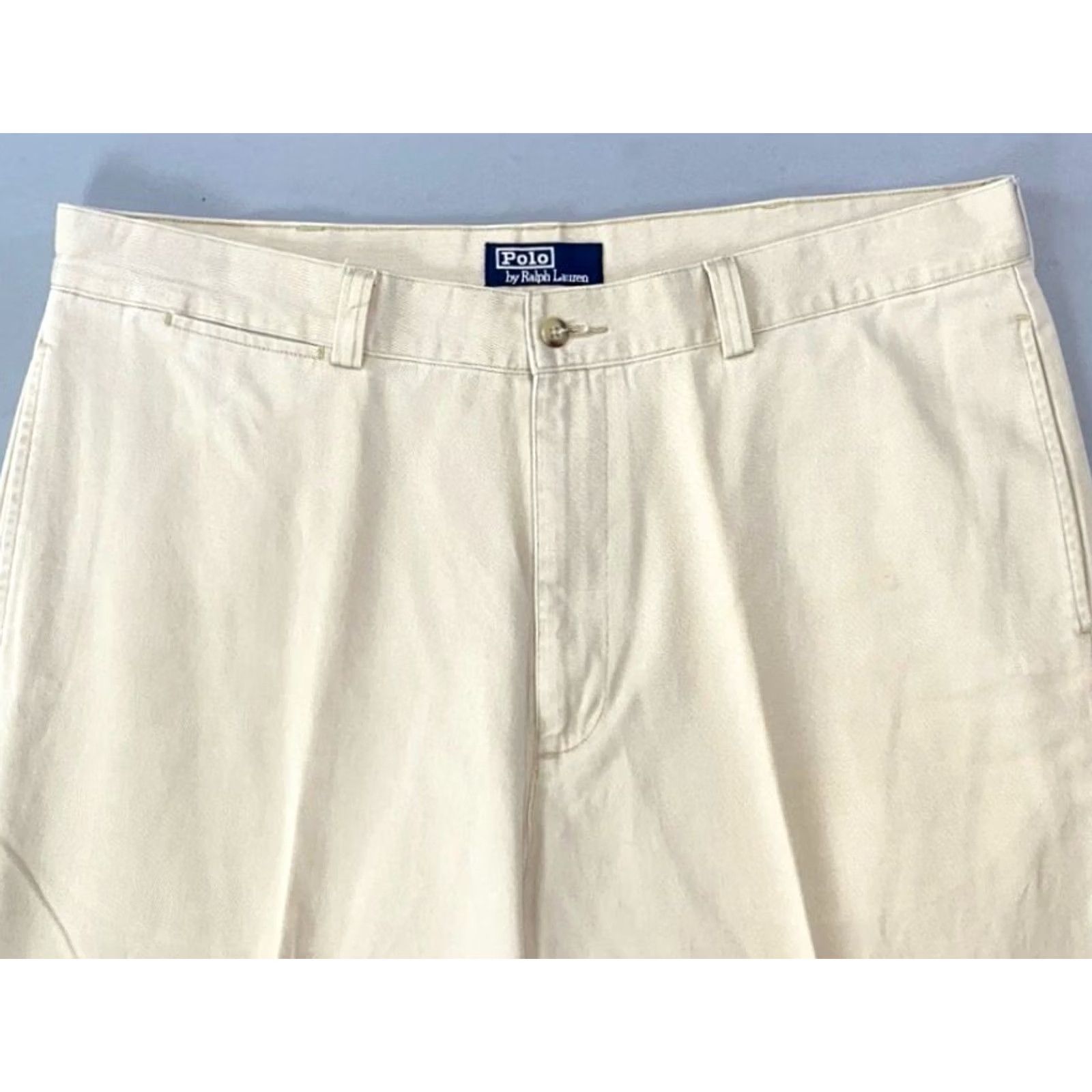 Polo Ralph Lauren VINTAGE Polo Ralph Lauren Pants Mens 38X29 Beige Chino Flat Front Philip Read Size US M / EU 48-50 / 2 - 6 Thumbnail