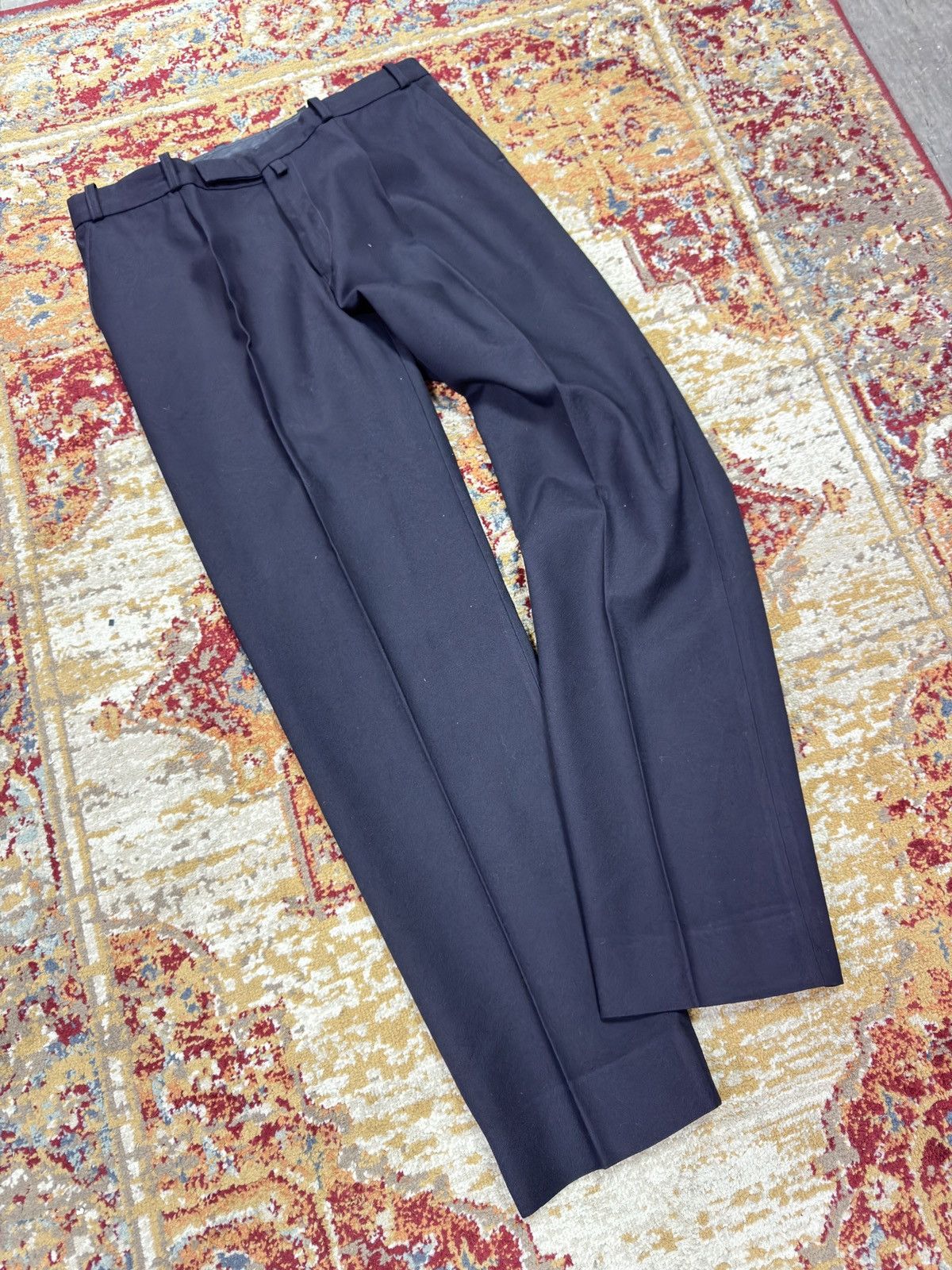 Vintage 1980s Wool Suit Pants Baggy Trousers Blend Balenciaga Rick Size US 36 / EU 52 - 1 Thumbnail