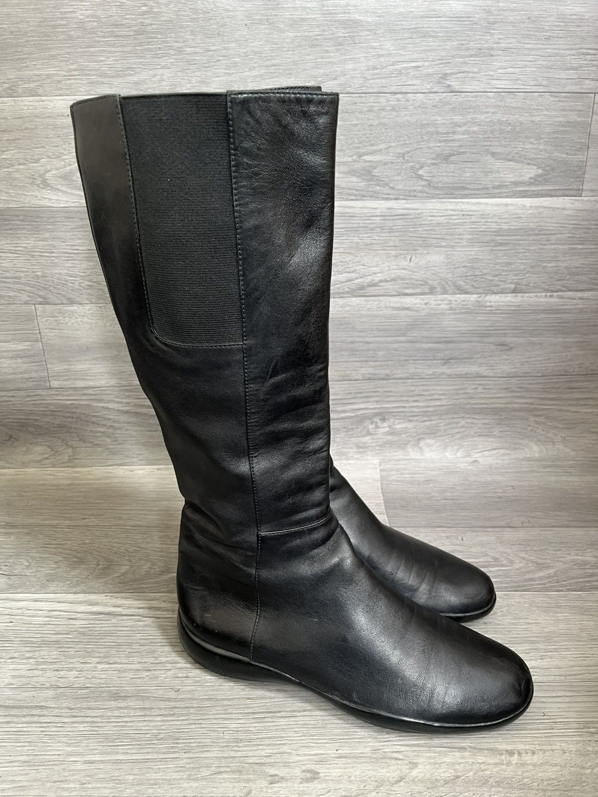 Prada Prada sport knee high biker leather boots y2k Size US 8.5 / IT 38.5 - 6 Thumbnail