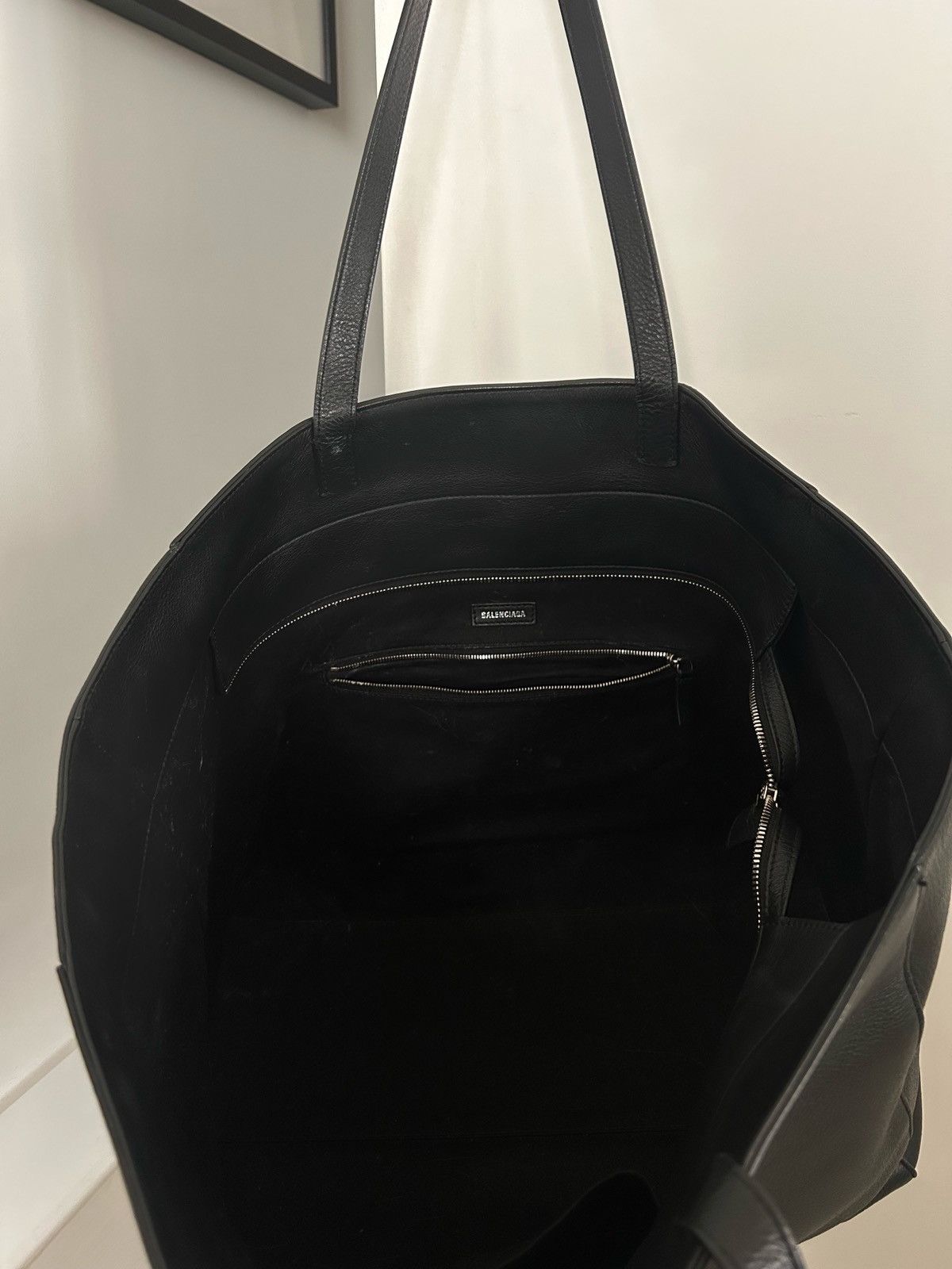 Balenciaga Balenciaga Black Leather XL Carryall Tote Bag Size ONE SIZE - 2 Thumbnail