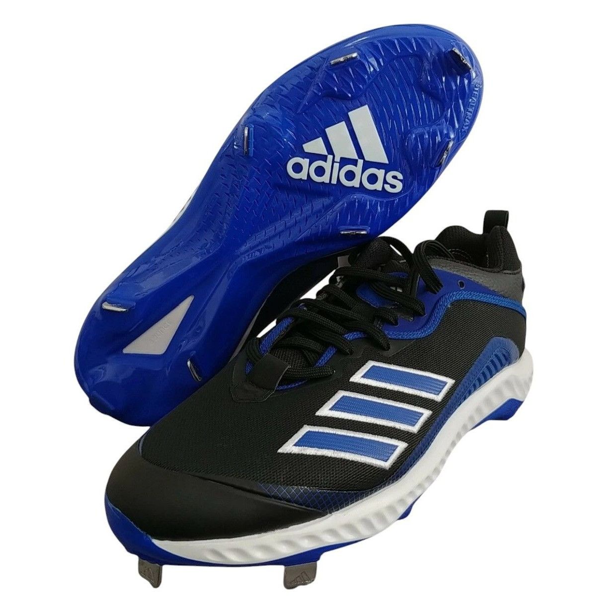 Adidas Adidas Icon 6 Bounce Metal Baseball Cleats FV9350 Black Blue Size US 7 / EU 40 - 10 Thumbnail