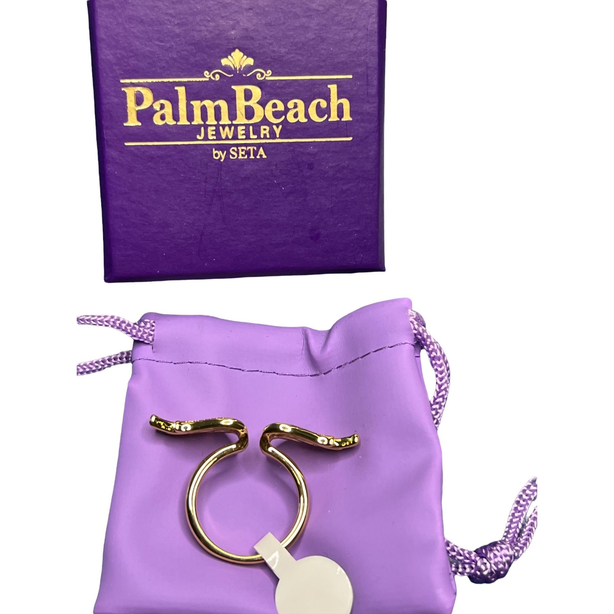 Other Palm Beach Jewelry Double Wings ring CZ stones Gold plated s Size ONE SIZE - 3 Thumbnail