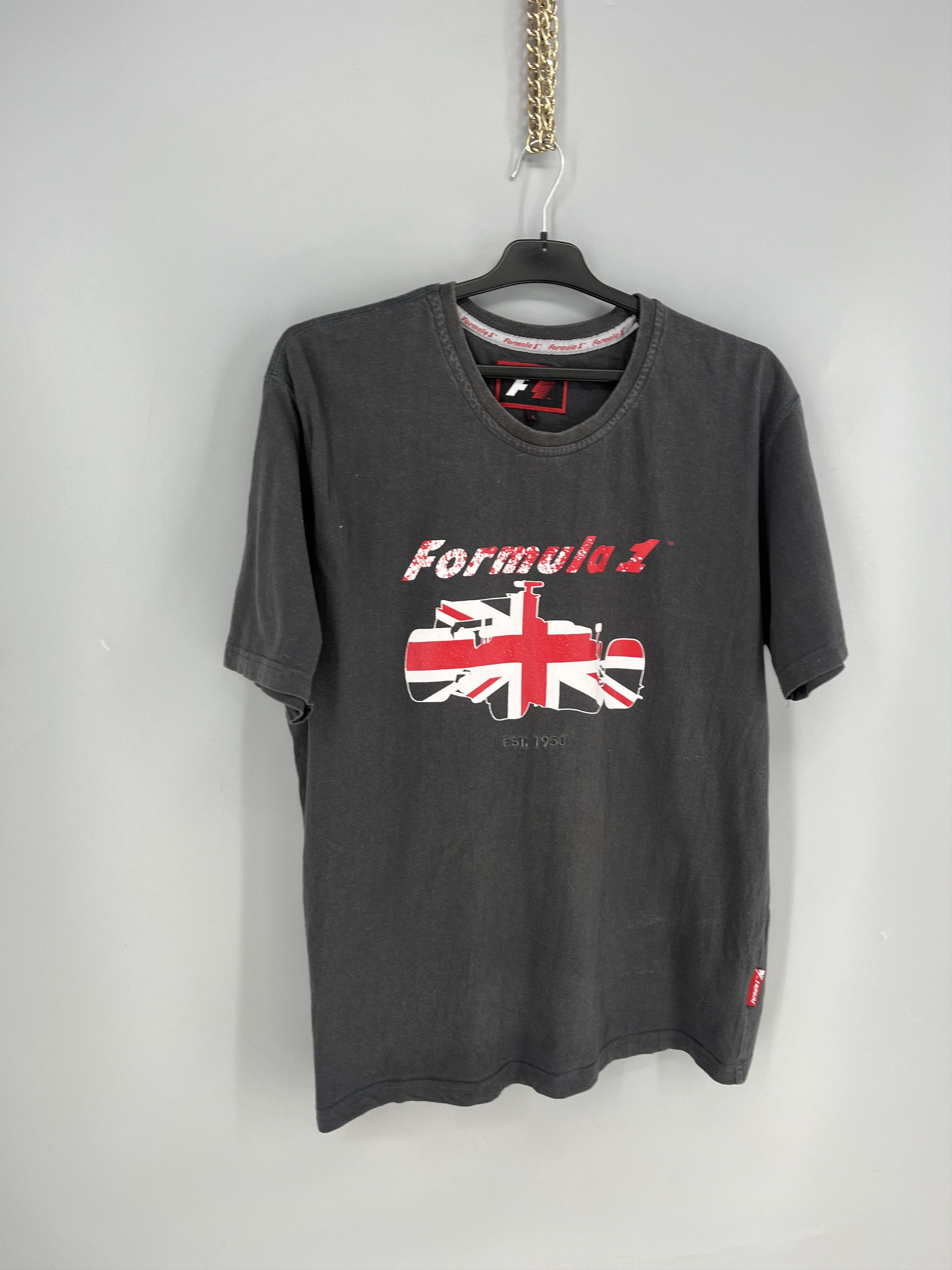 Vintage Formula 1 Mens T-Shirt 2009 Jenson Button Year XL Black BNWT Size US L / EU 52-54 / 3 - 2 Thumbnail