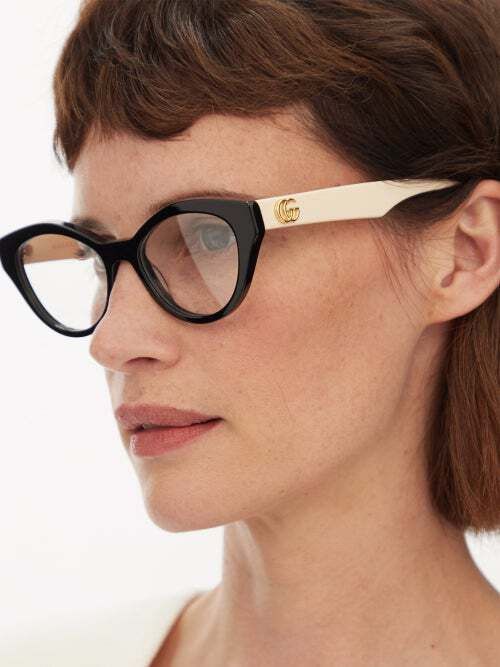 Gucci NEW Gucci GG0959O 002 Temples Cat Eye Women Eyeglasses Size ONE SIZE - 12 Thumbnail