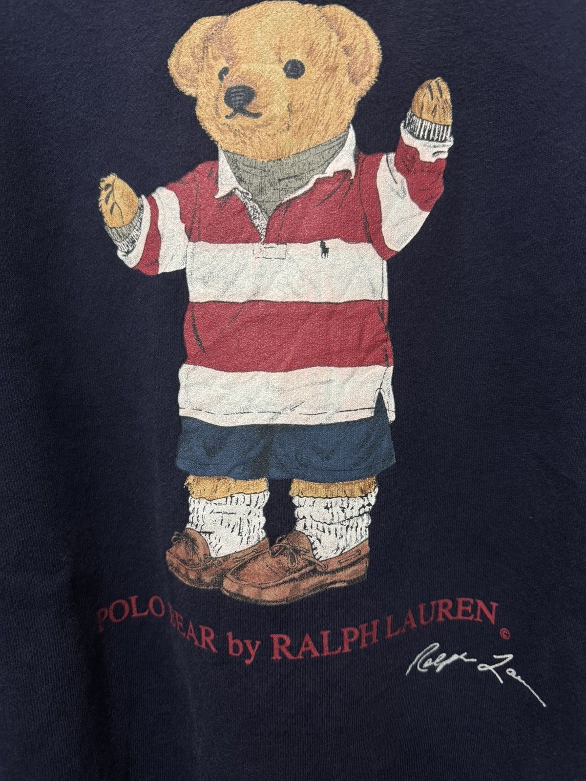 Polo Ralph Lauren Vintage Polo Ralph Lauren Bear 90’s Sweatshirt Size US M / EU 48-50 / 2 - 2 Thumbnail