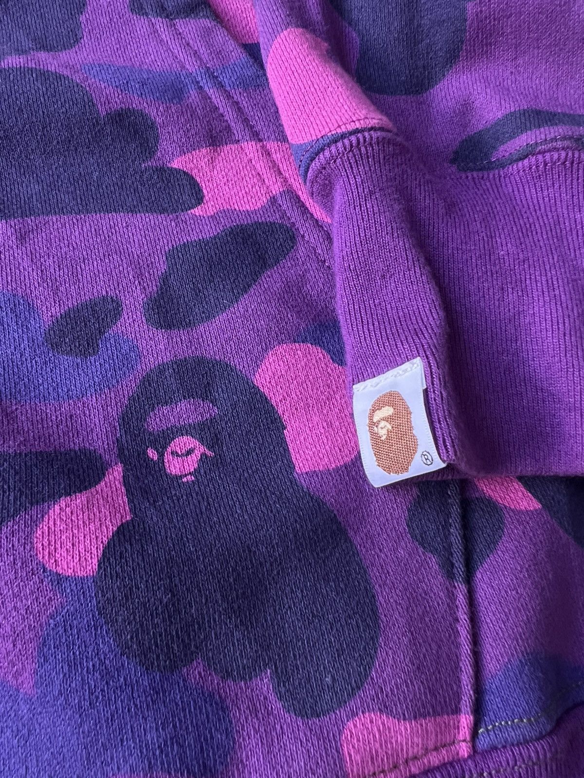 Bape FW22 BAPE Camo Color Green Purple Shark Full Zipper Hoodie Size US L / EU 52-54 / 3 - 7 Thumbnail