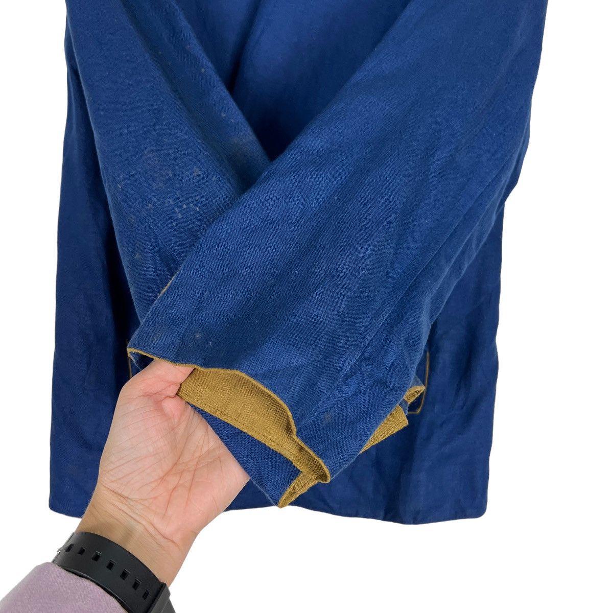 Designer 🔥 VINTAGE OGNIBENE ZENDMEN ROMA LINEN JACKET MADE IN ITALY Size US S / EU 44-46 / 1 - 13 Thumbnail