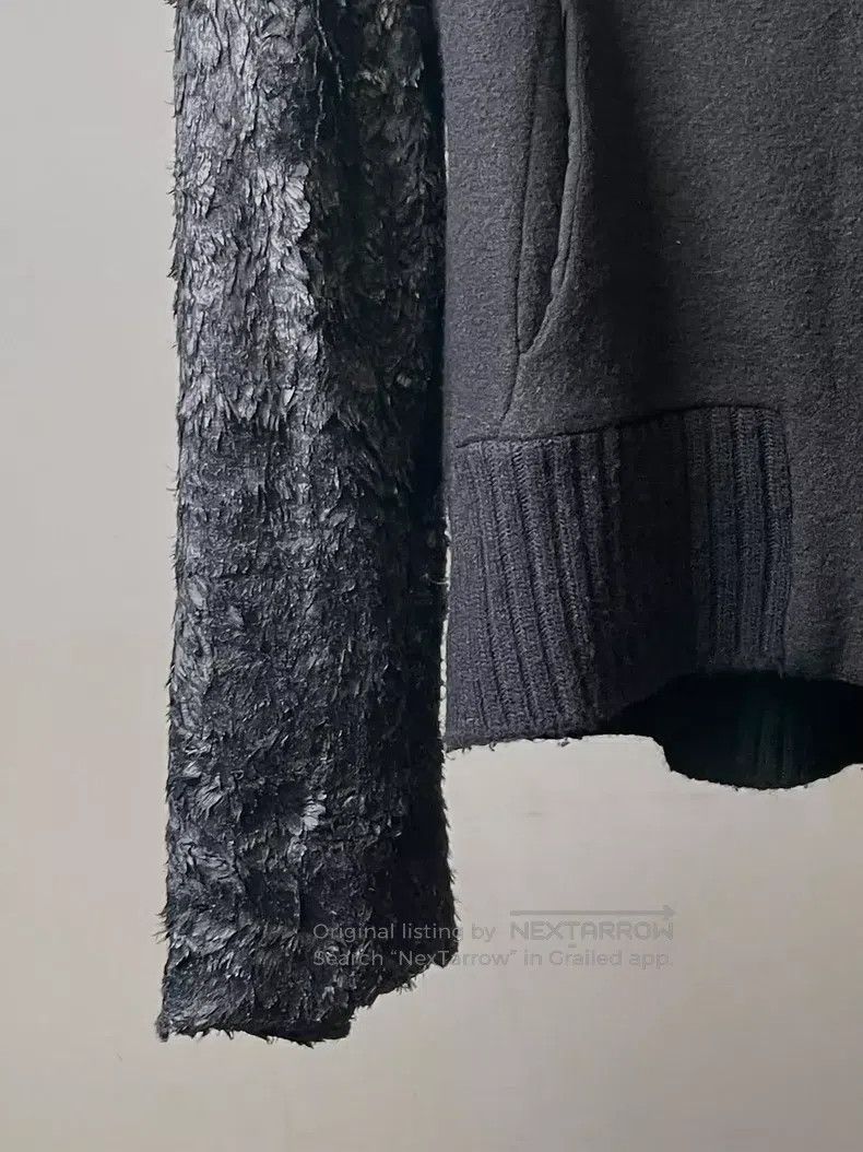 Ann Demeulemeester 36 black feather jacket