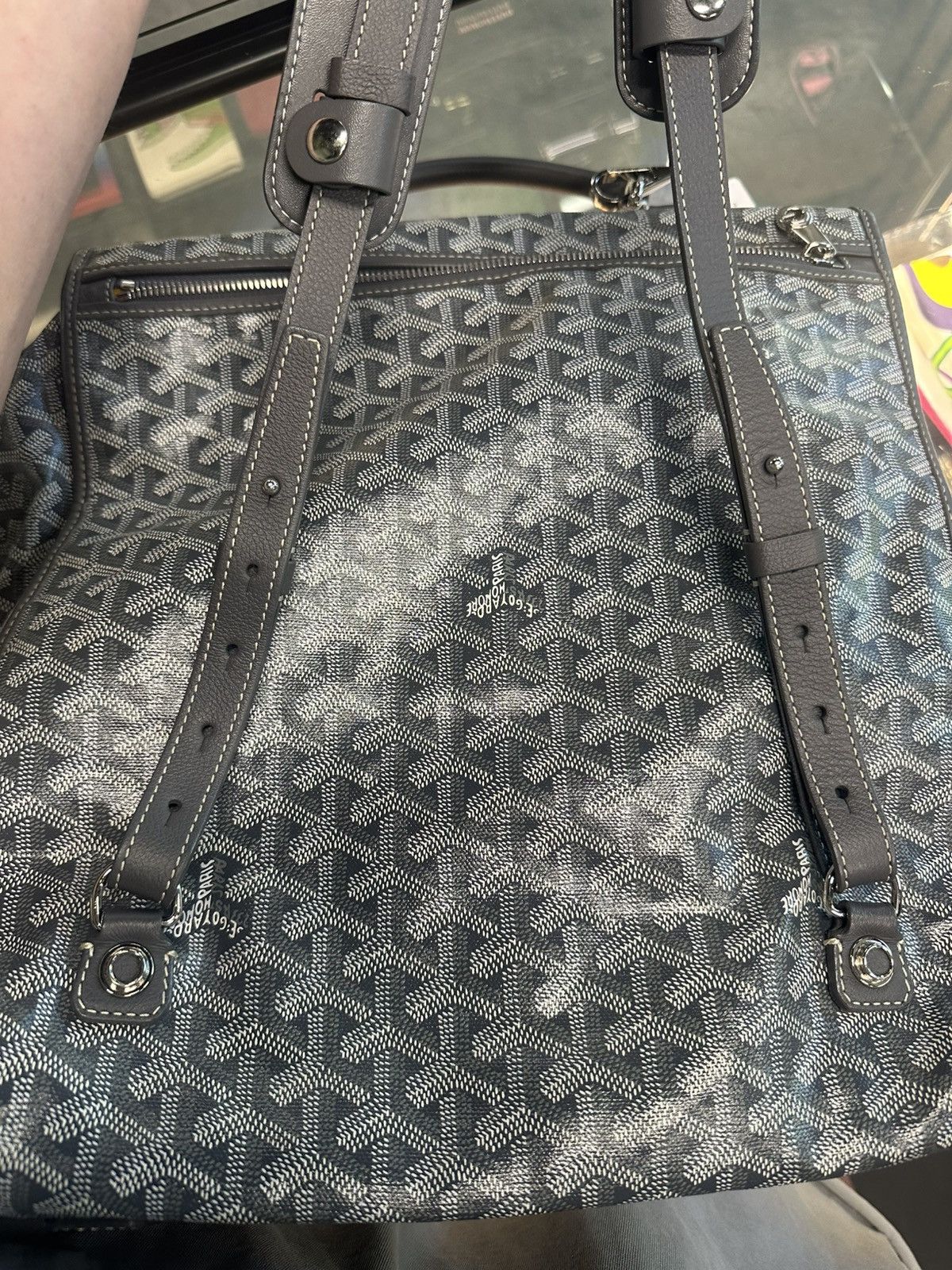 Goyard Goyard Gray Goyard Saint Léger Backpack Gray Size ONE SIZE - 10 Thumbnail