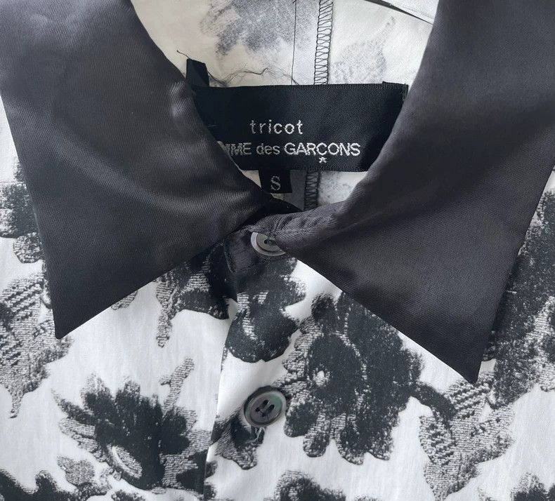 Comme des Garcons Comme Des Garcons Ink Black and White Daisy Sunflower Prin Size S / US 4 / IT 40 - 5 Thumbnail