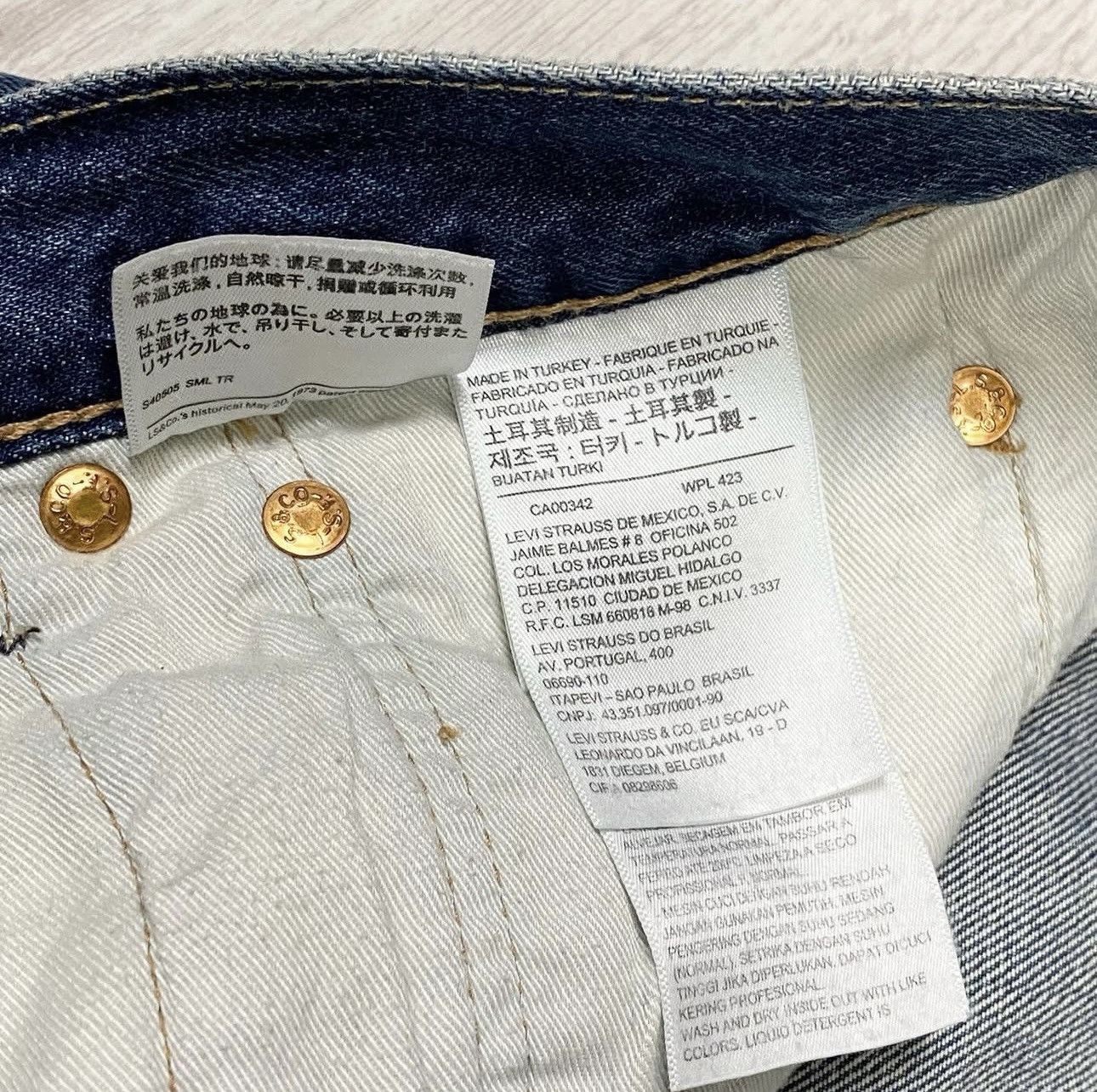Levi's Levis 501 Jeans Mens Size W36 L32 Size US 36 / EU 52 - 3 Thumbnail