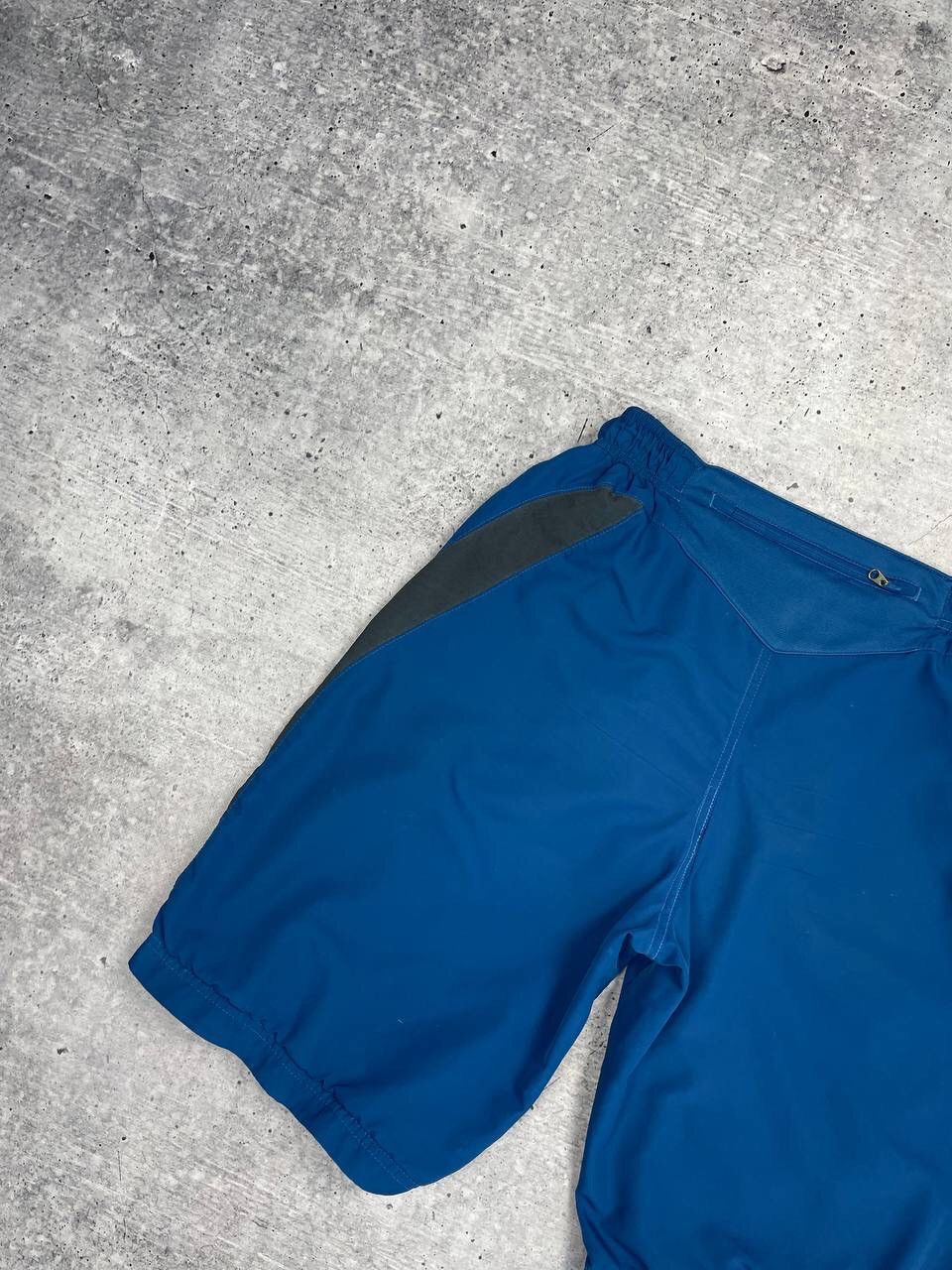 Nike × Vintage Vintage Nike 90’s Y2K Style Big Logo Drill Blue Shorts Size US 30 / EU 46 - 15 Thumbnail