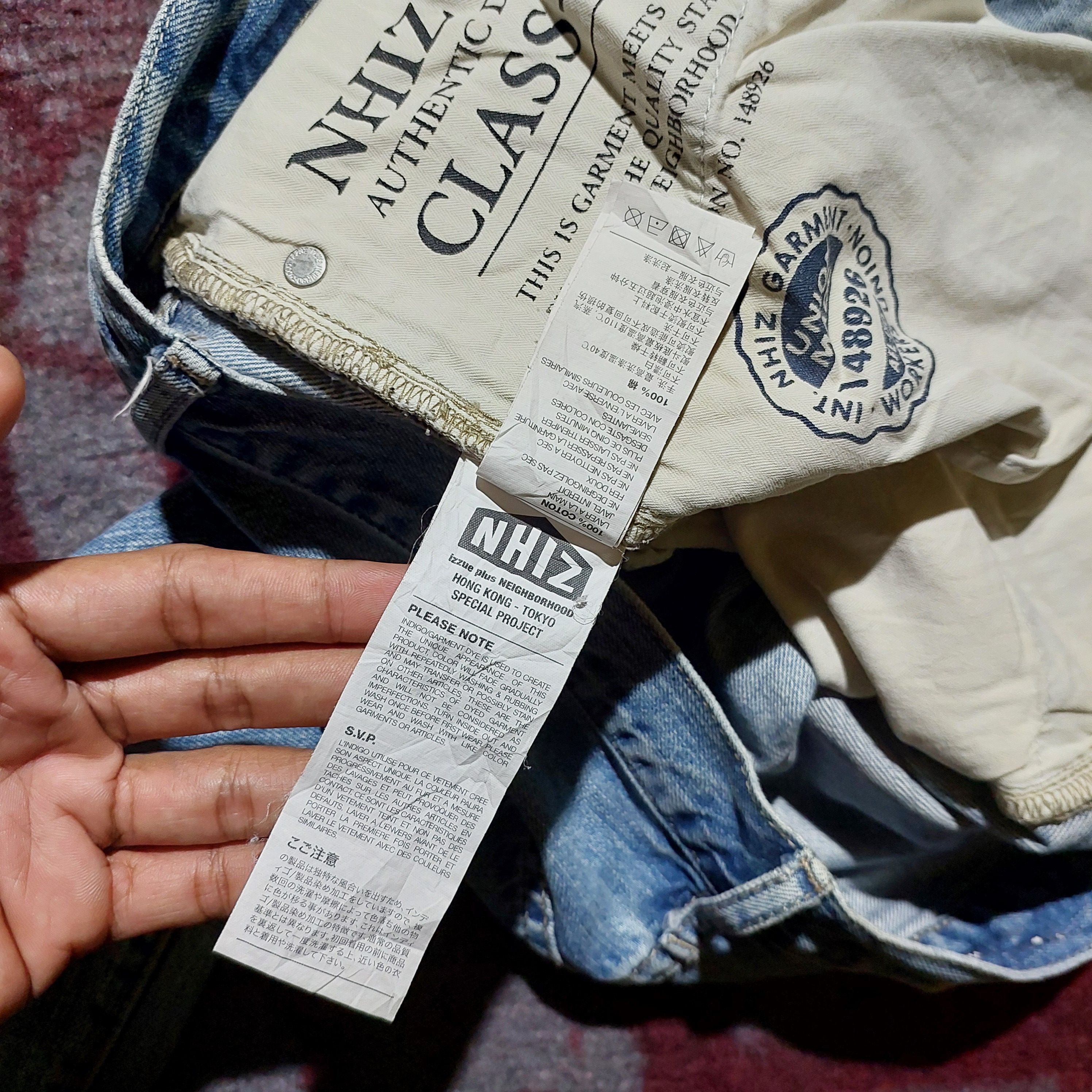 Neighborhood Vintage Izzue plus Neighborhood Distressed blue denim Size US 32 / EU 48 - 11 Thumbnail