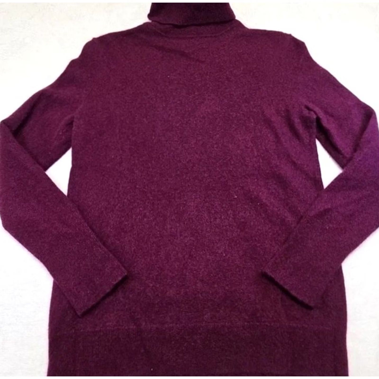 Apt. 9 Apt. 9 100% Cashmere Turtleneck Sweater Womens Plum Purple Solid Knit Pullover S Family: Women, Size S, Long Sleeve, Lightweight Stretch, Regular Fit Size S / US 4 / IT 40 - 3 Thumbnail