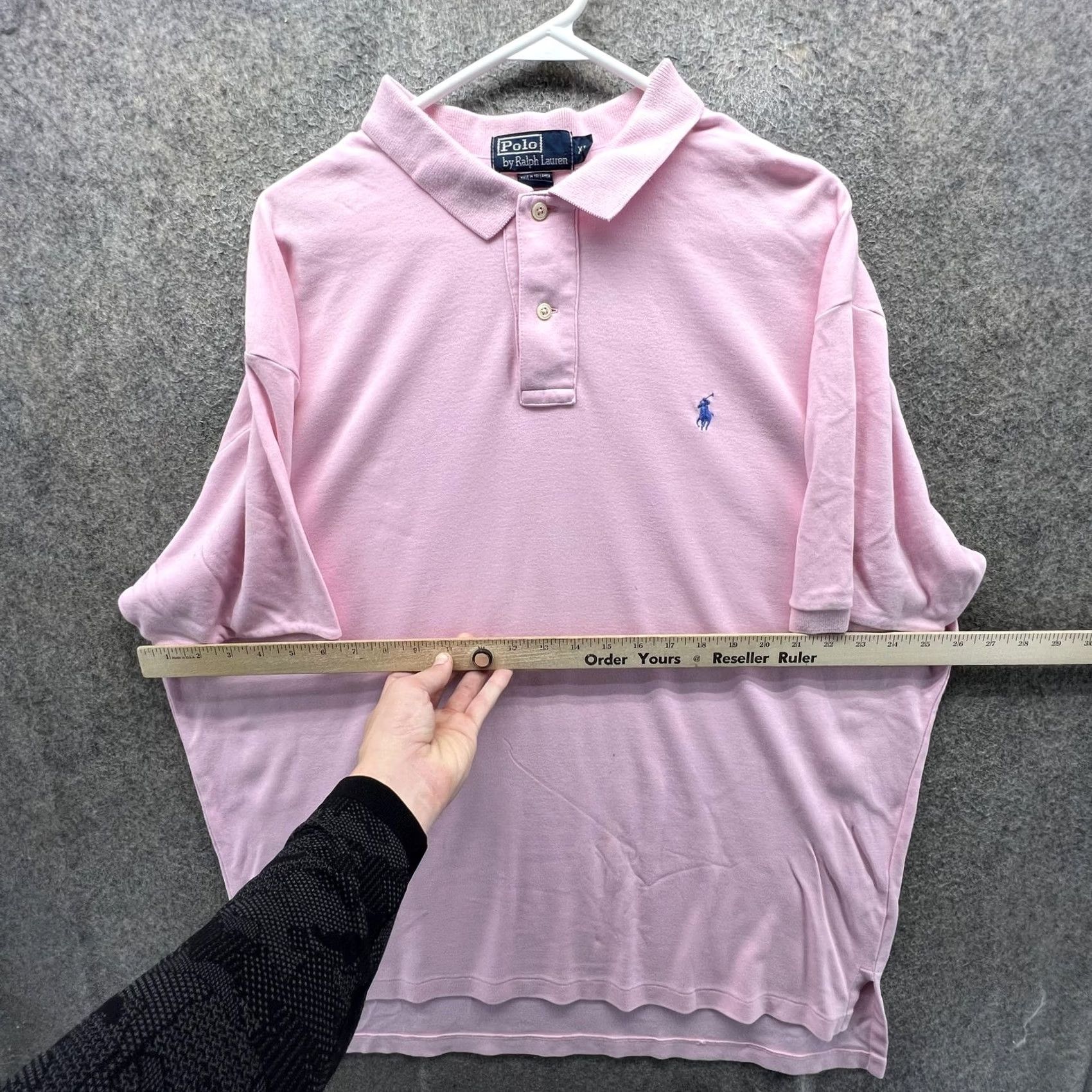 Polo Ralph Lauren Polo Ralph Lauren Polo Shirt Mens XL Pink Solid Pony Logo Short Sleeve Casual Size US XL / EU 56 / 4 - 4 Thumbnail