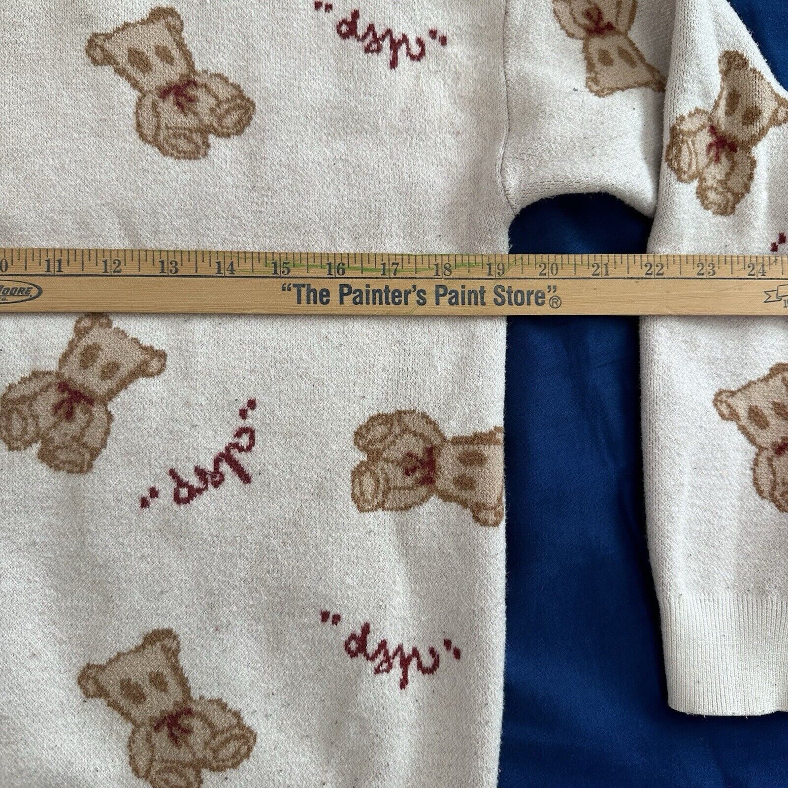 Other Dangerous People Sweater S Teddy Bear Print AOP Wool Blend Size S / US 4 / IT 40 - 7 Thumbnail