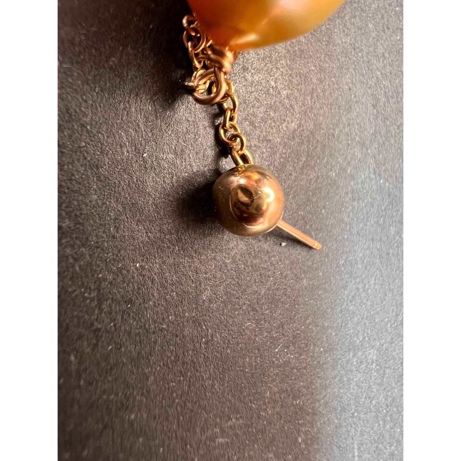 Other 14k yellow gold South Seas Pearl dangle earrings Size ONE SIZE - 4 Thumbnail