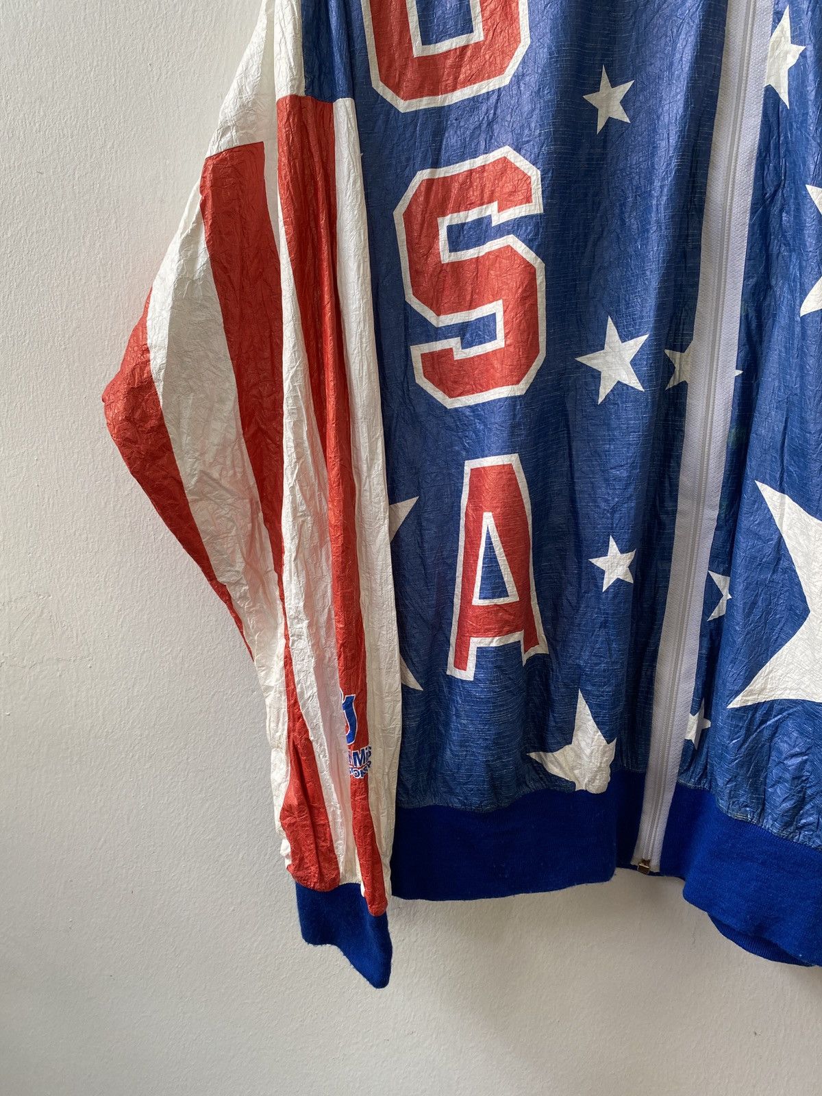 USA Olympics × Vintage Vintage 80s USA Olympics Zipper Jacket Size US XL / EU 56 / 4 - 4 Thumbnail