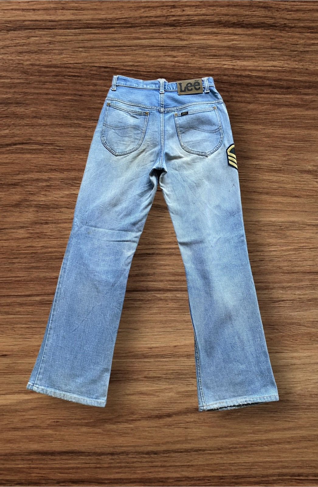 If Six Was Nine 🔥FLARE🔥Vintage Lee Riders Flare Distressed Denim Size US 27 - 1 Thumbnail