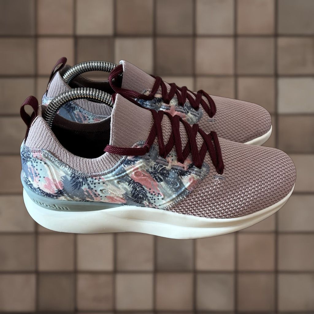 Vintage Moshn Pulse Sneakers Women Size 8 M Pink Floral Walking Casual Shoes Womens Size US 8 / IT 38 - 1 Thumbnail