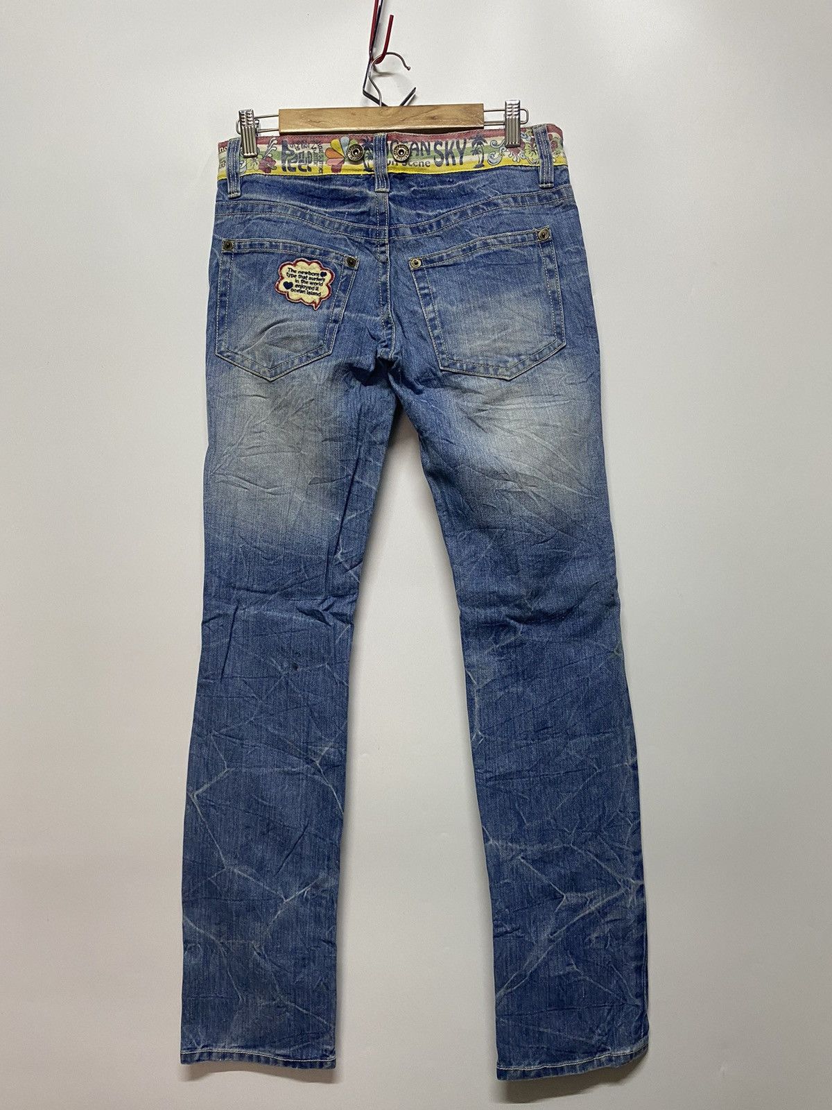 Designer × Japanese Brand Japanese Brand Beach Ocean Patches Denim Distressed Jeans Size 30" / US 8 / IT 44 - 2 Thumbnail