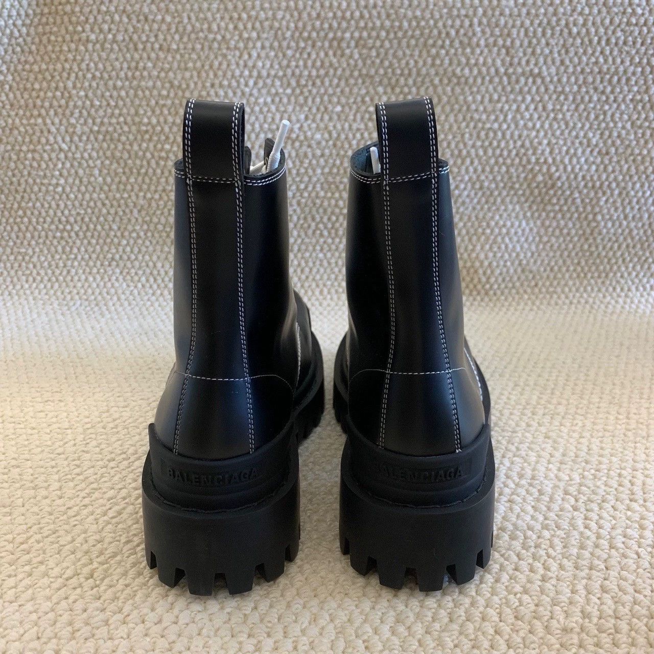 Balenciaga Balenciaga Strike lace-up vintage black boots Size US 7 / IT 37 - 2 Thumbnail