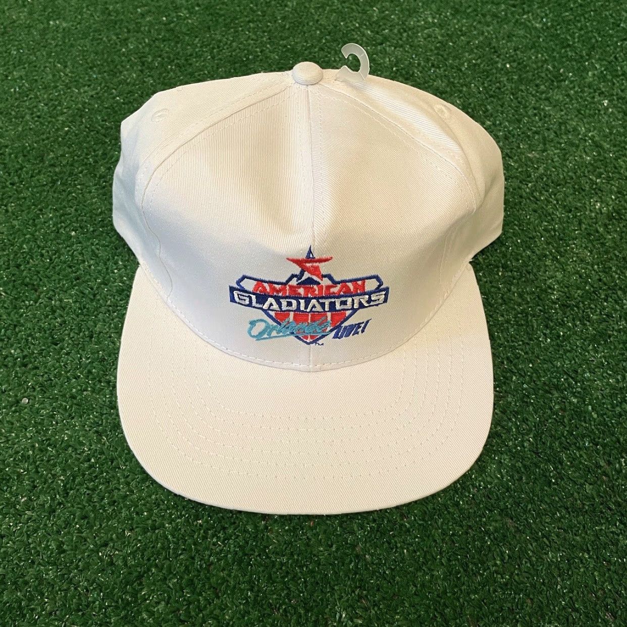 Vintage VINTAGE American Gladiators Snapback Hat Mens 90s White Adjustable Orlando Live TV Promo 1990s Rare Vintage Hat Men Size ONE SIZE - 6 Thumbnail