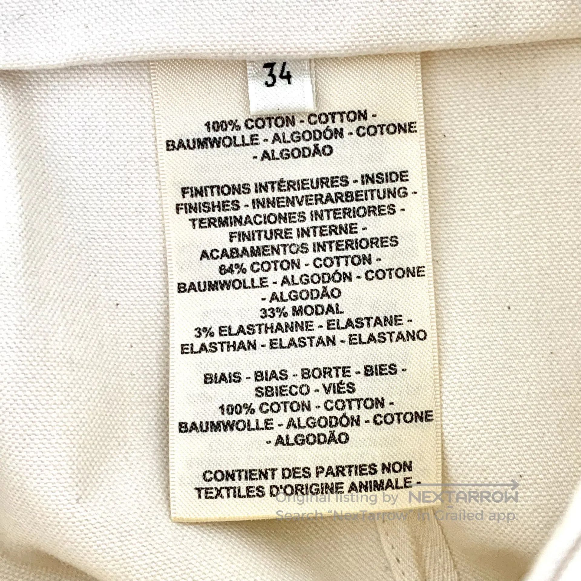 Hermes Hermes Beige bell chain decoration cotton casual half skir Size 33" - 8 Thumbnail