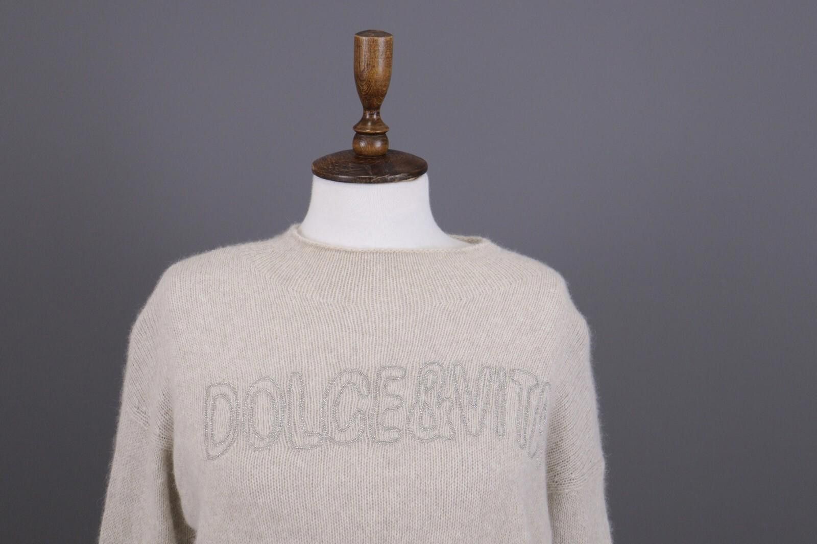Designer Princess Goes Hollywood Docle&Vita Beige Sweater Size 36 / M Size M / US 6-8 / IT 42-44 - 2 Thumbnail