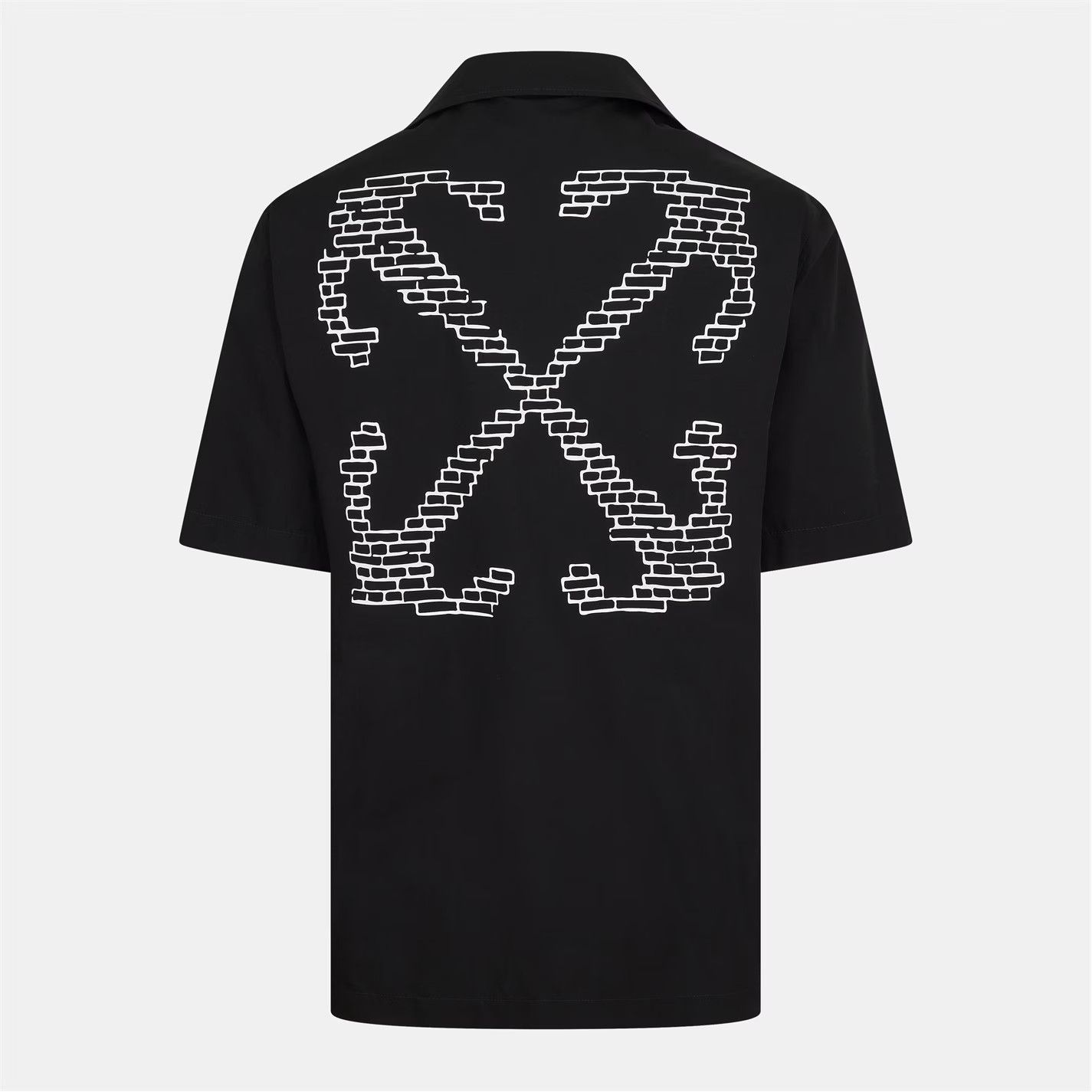 Off-White o1g2r1mq0326 Brick Arrow Bowling Shirt in Black Size US S / EU 44-46 / 1 - 2 Thumbnail
