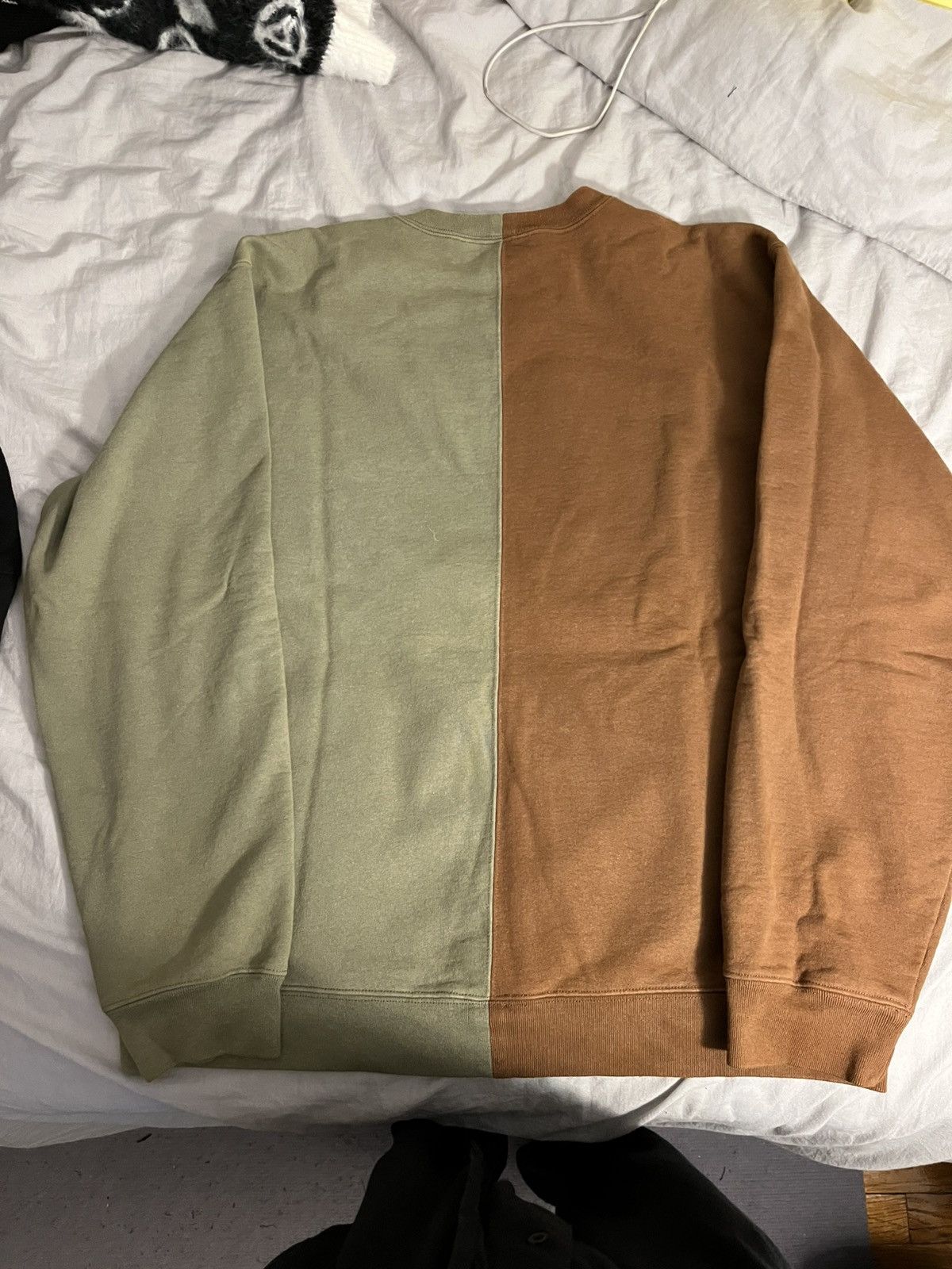 Supreme Supreme split crewneck olive brown Size US XL / EU 56 / 4 - 8 Thumbnail