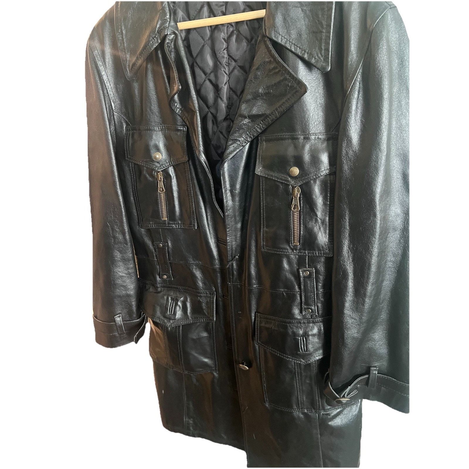 Vera Pelle Vera Pelle 100% Viscosa Made In Italy Jacket Size L / US 10 / IT 46 - 2 Thumbnail