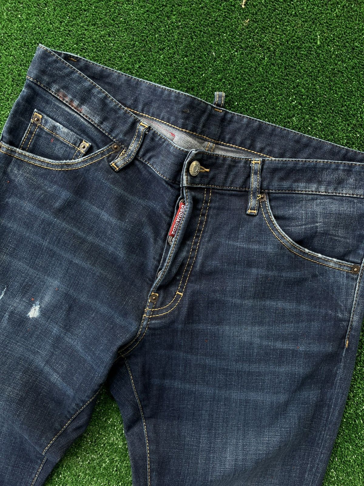 Dsquared2 Dsquared2 Sexy Twist Patch Paint Denim Straight Distressed Size US 30 / EU 46 - 7 Thumbnail