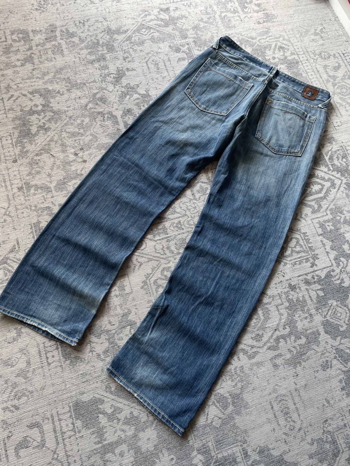 Vintage Vintage Avant Garde Jeans Baggy Wide Faded Mud Washed Y2K Size US 34 / EU 50 - 8 Thumbnail