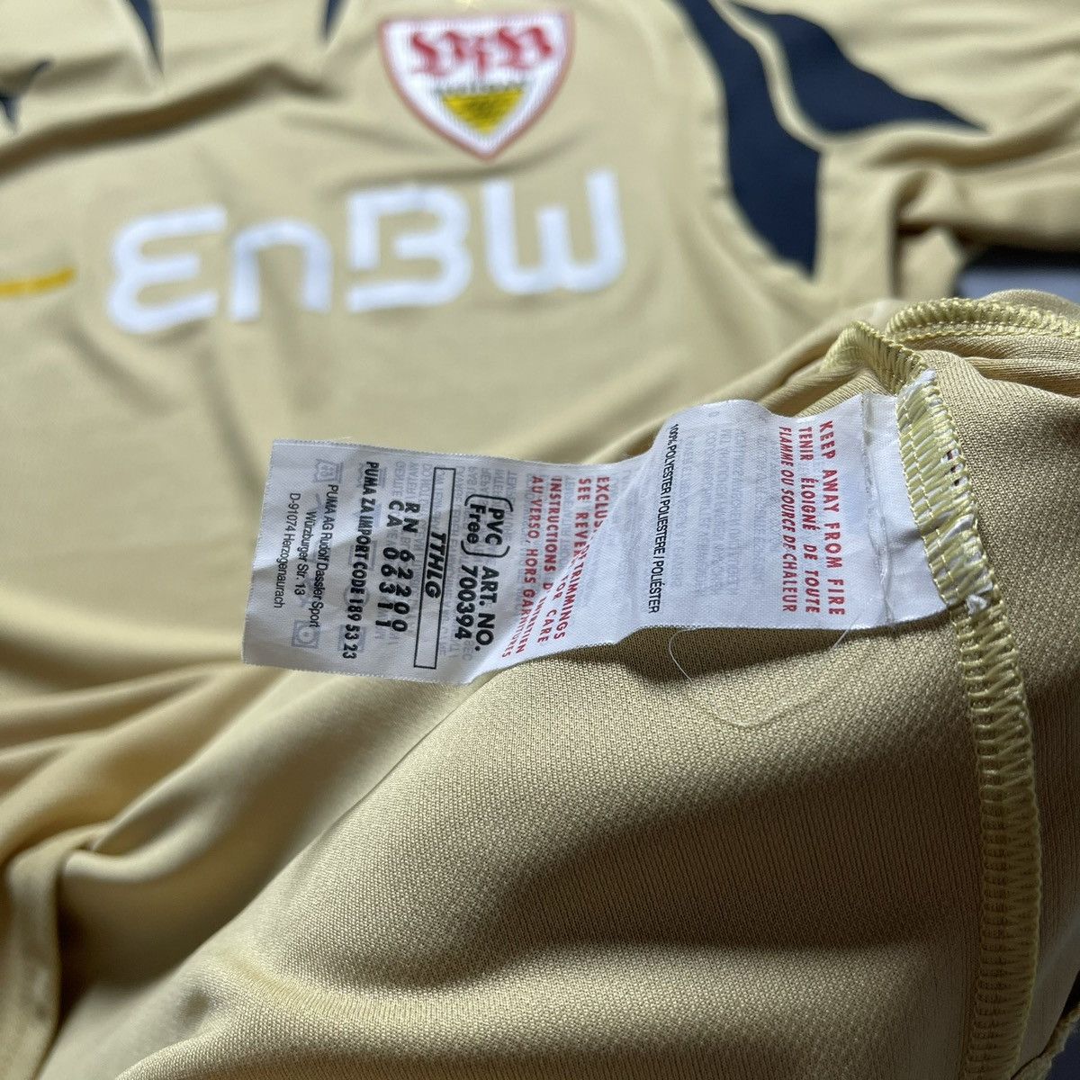 Puma STUTTGART PUMA 2007/2008 FOOTBALL GK JERSEY #24 ULREICH Size US XXL / EU 58 / 5 - 11 Thumbnail
