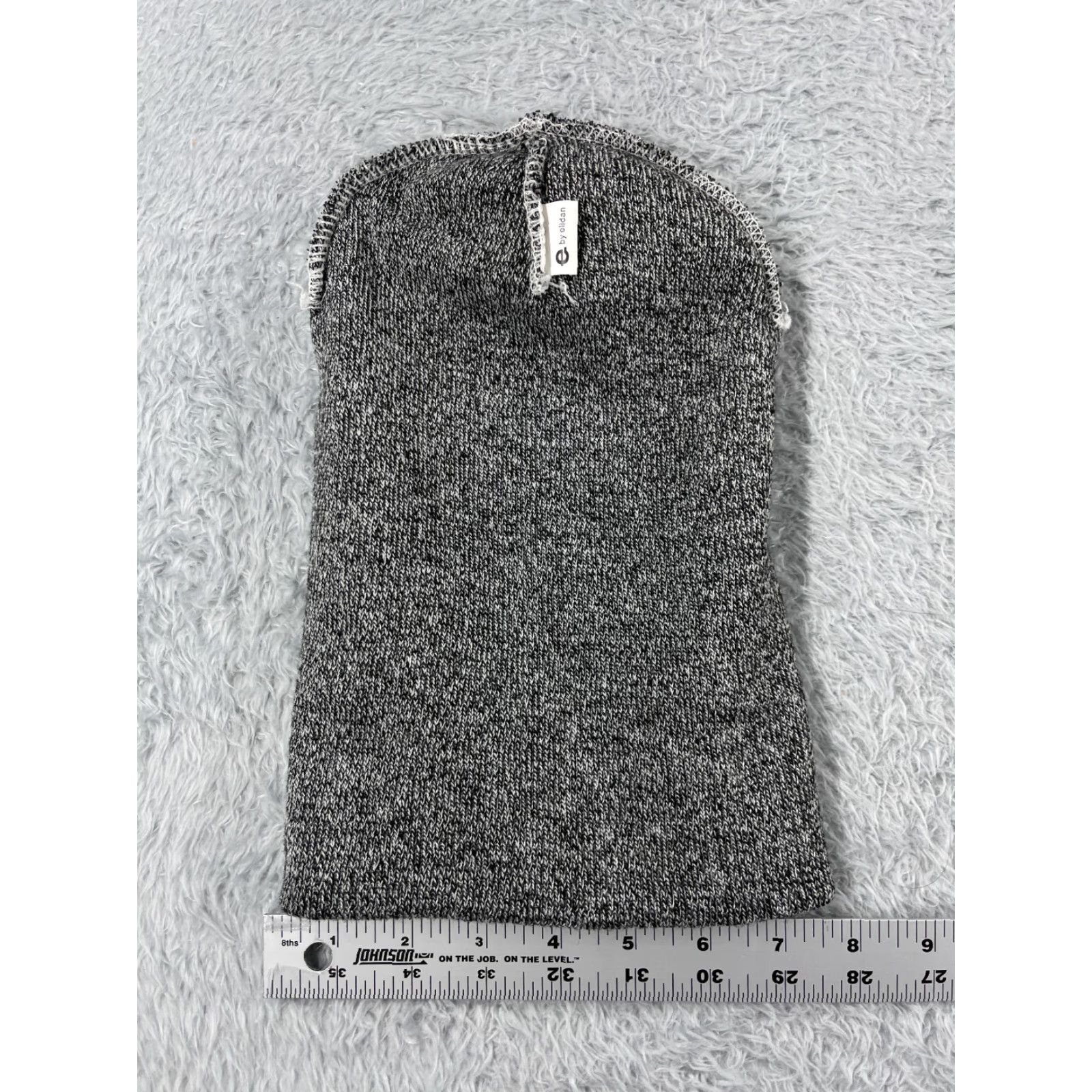 Vintage E by Elidan Beanie Adult One Size Gray 100% Acrylic Knit Unisex Adults Solid Outdoor Ski Adjustable Lightweight Size ONE SIZE - 5 Thumbnail