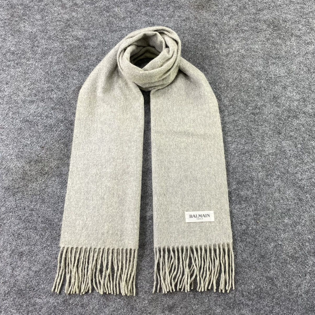 Pierre Balmain × Vintage Balmain Cashmere Scarf / Muffler / Neckwear-T1420 Size ONE SIZE - 1 Thumbnail
