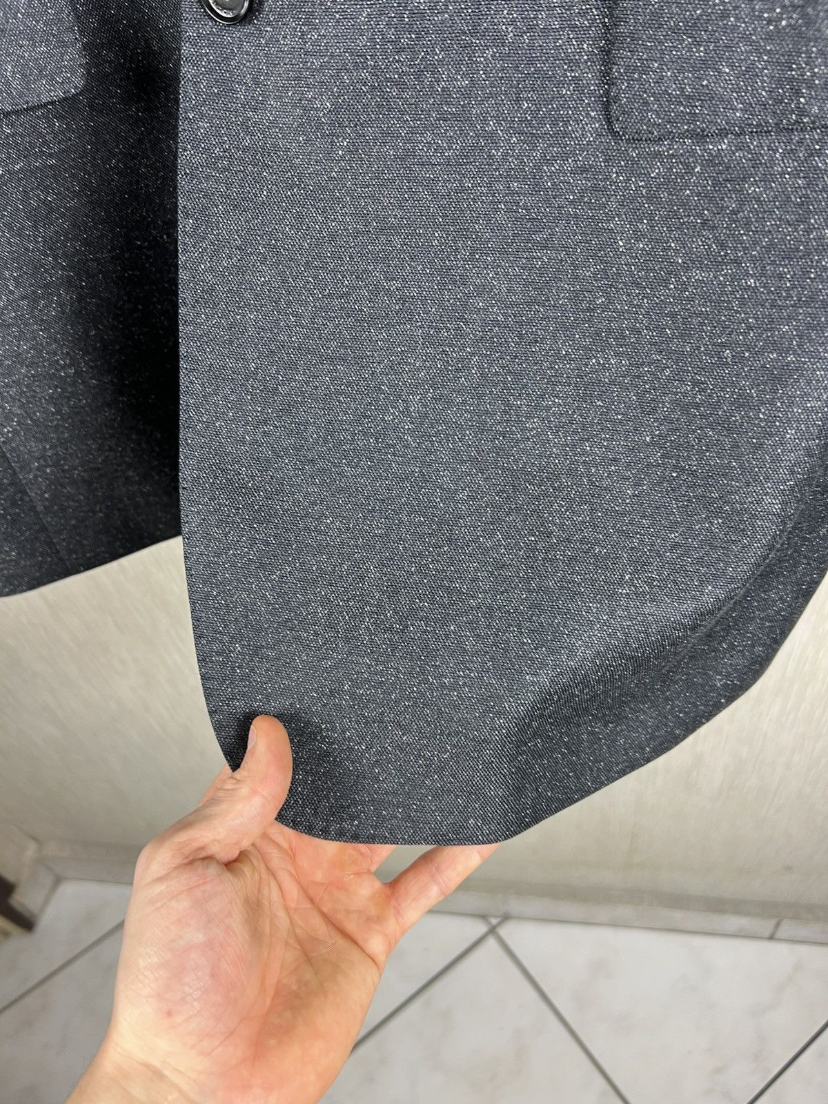 Burberry Burberry London wool silk gradient grey spray blazer jacket Size 54R - 11 Thumbnail