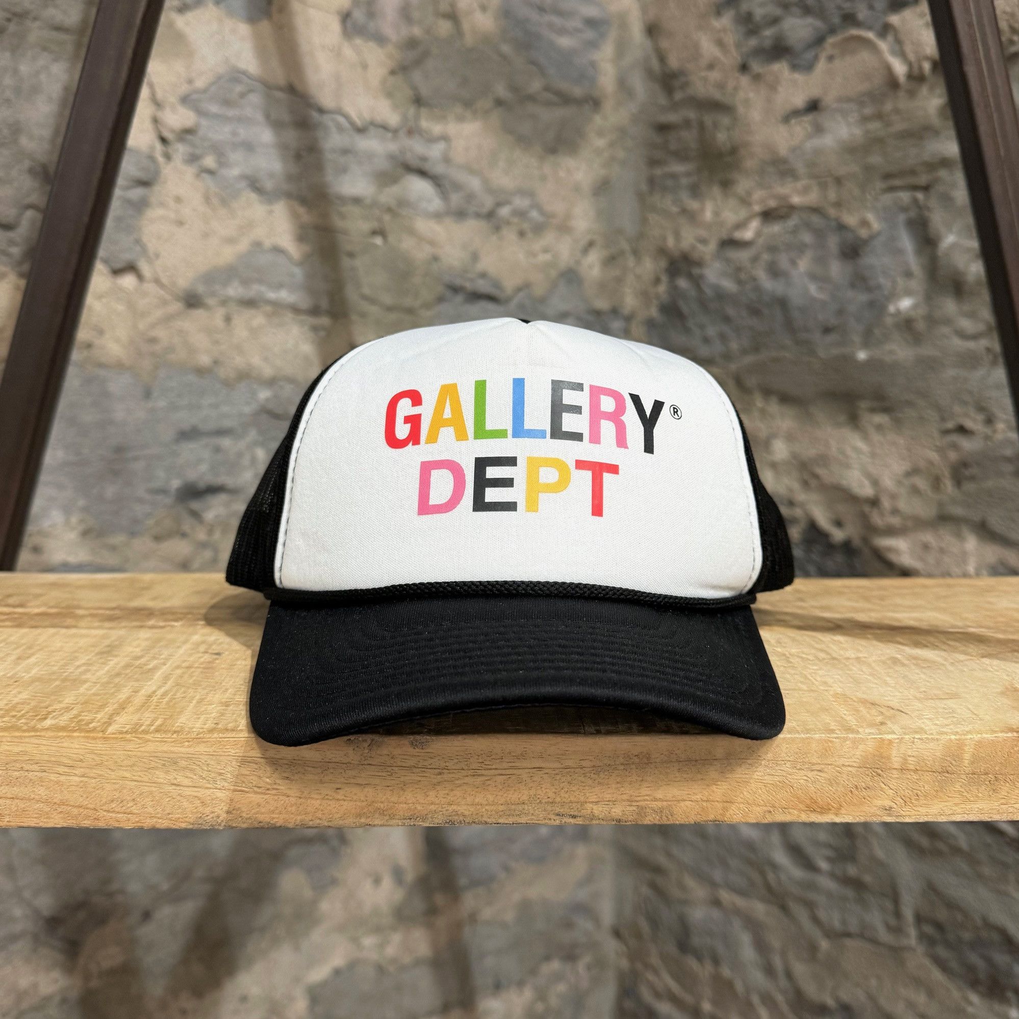 Gallery Dept. Gallery Dept Multicolour Logo Black Trucker Cap Size ONE SIZE - 2 Thumbnail